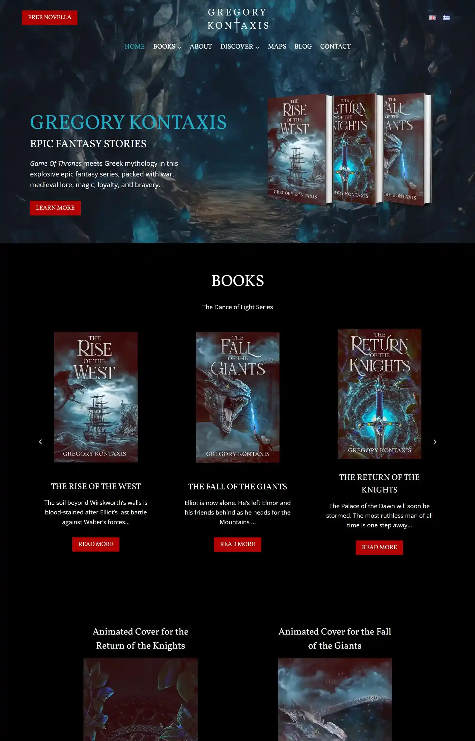 20 Fantasy Author Websites That Take Your Breath Away and Why 8 8