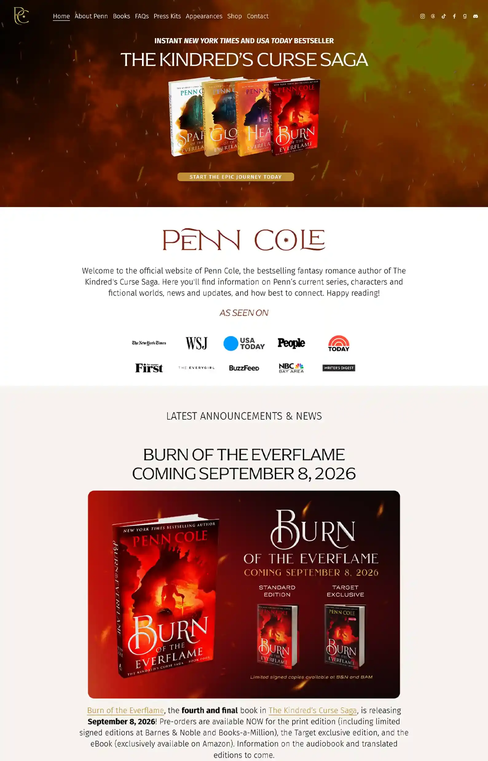 20 Fantasy Author Websites That Take Your Breath Away and Why 9 9