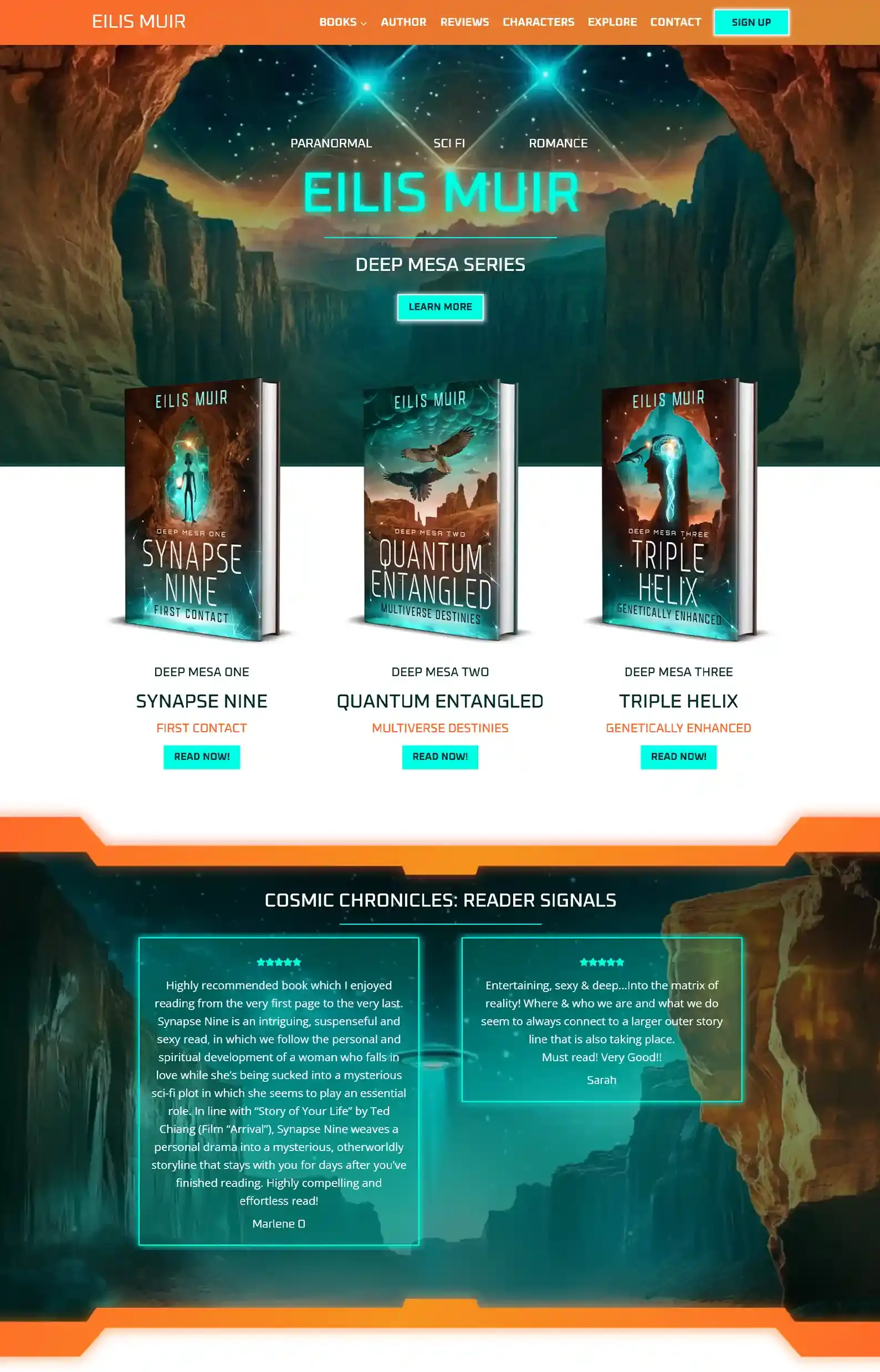 13 Science Fiction Author Websites That Are Out Of This World 20 Science Fiction Author Websites Eilis Muir
