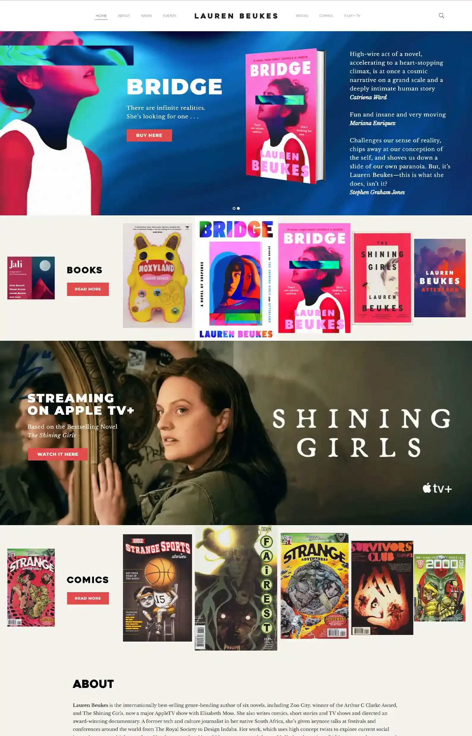 13 Science Fiction Author Websites That Are Out Of This World 3 Science Fiction Author Websites Lauren Beukes