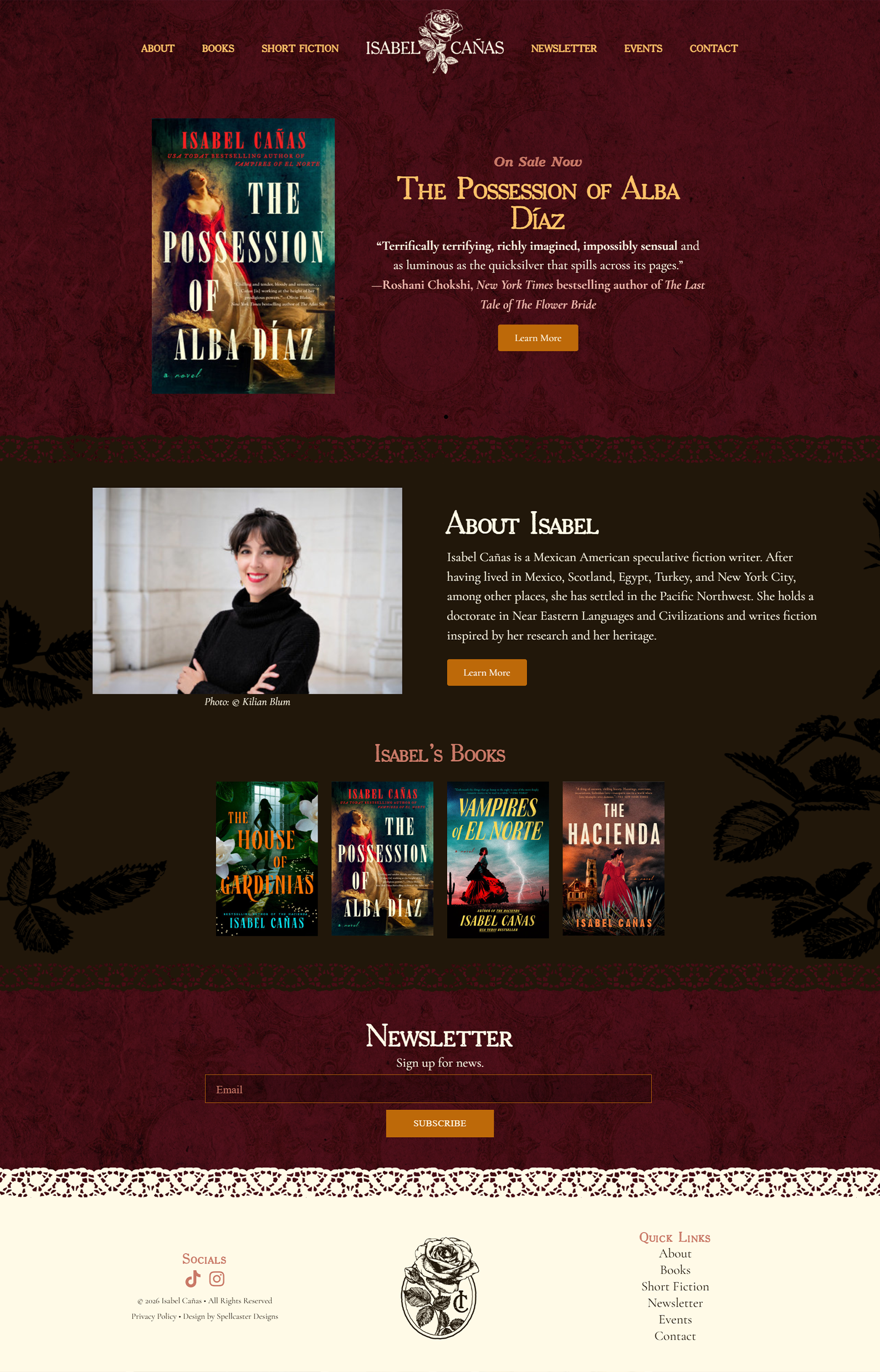 12 Spine-Chilling Horror Author Websites That Readers Love 16 Horror Author Websites Isabel Canas