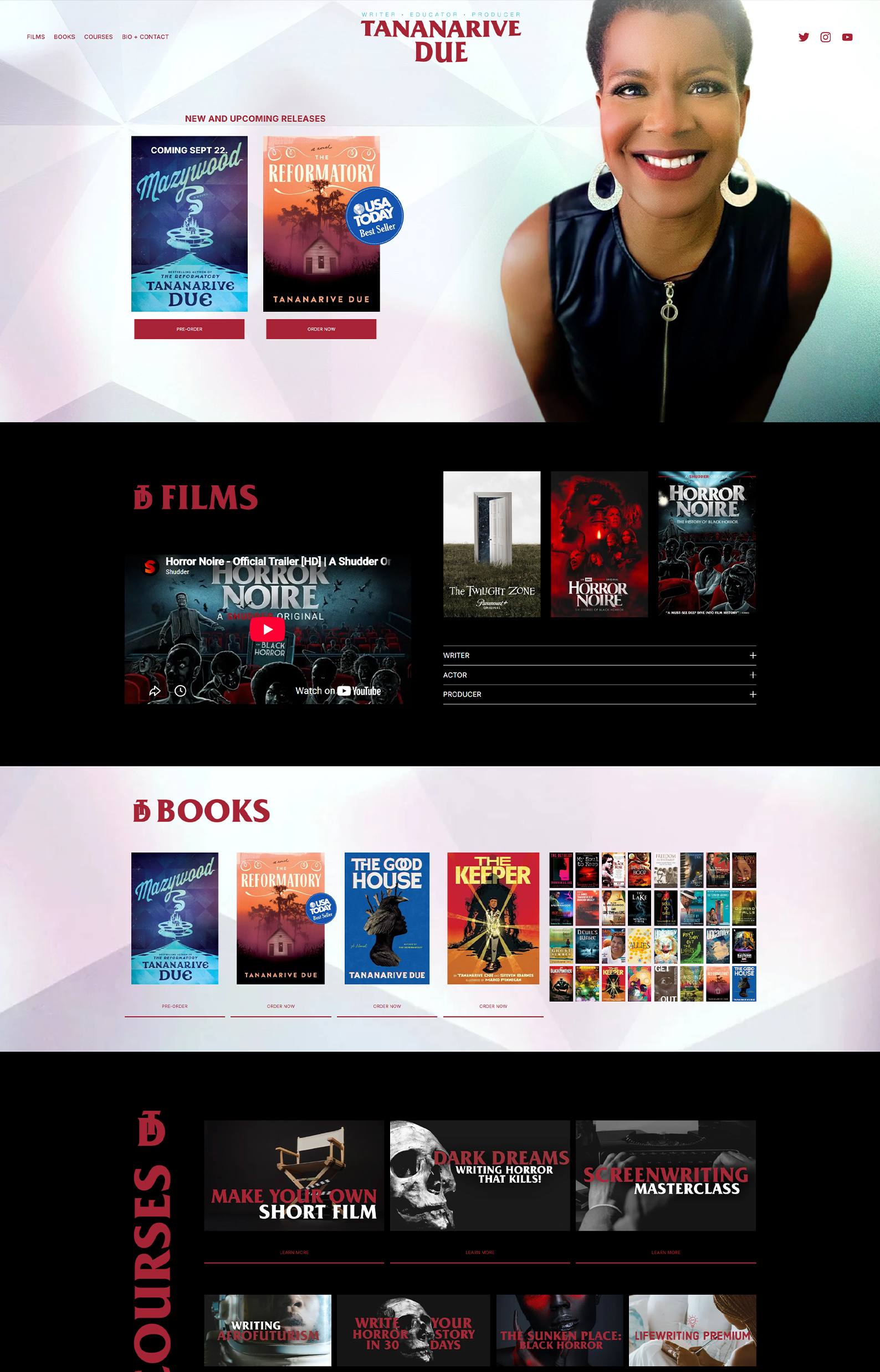 12 Spine-Chilling Horror Author Websites That Readers Love 3 Horror Author Websites Tananarive Due