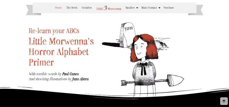 11 Spine Chilling Horror Author Websites (Images, Links and Tips) 2 Little Morwenna resized