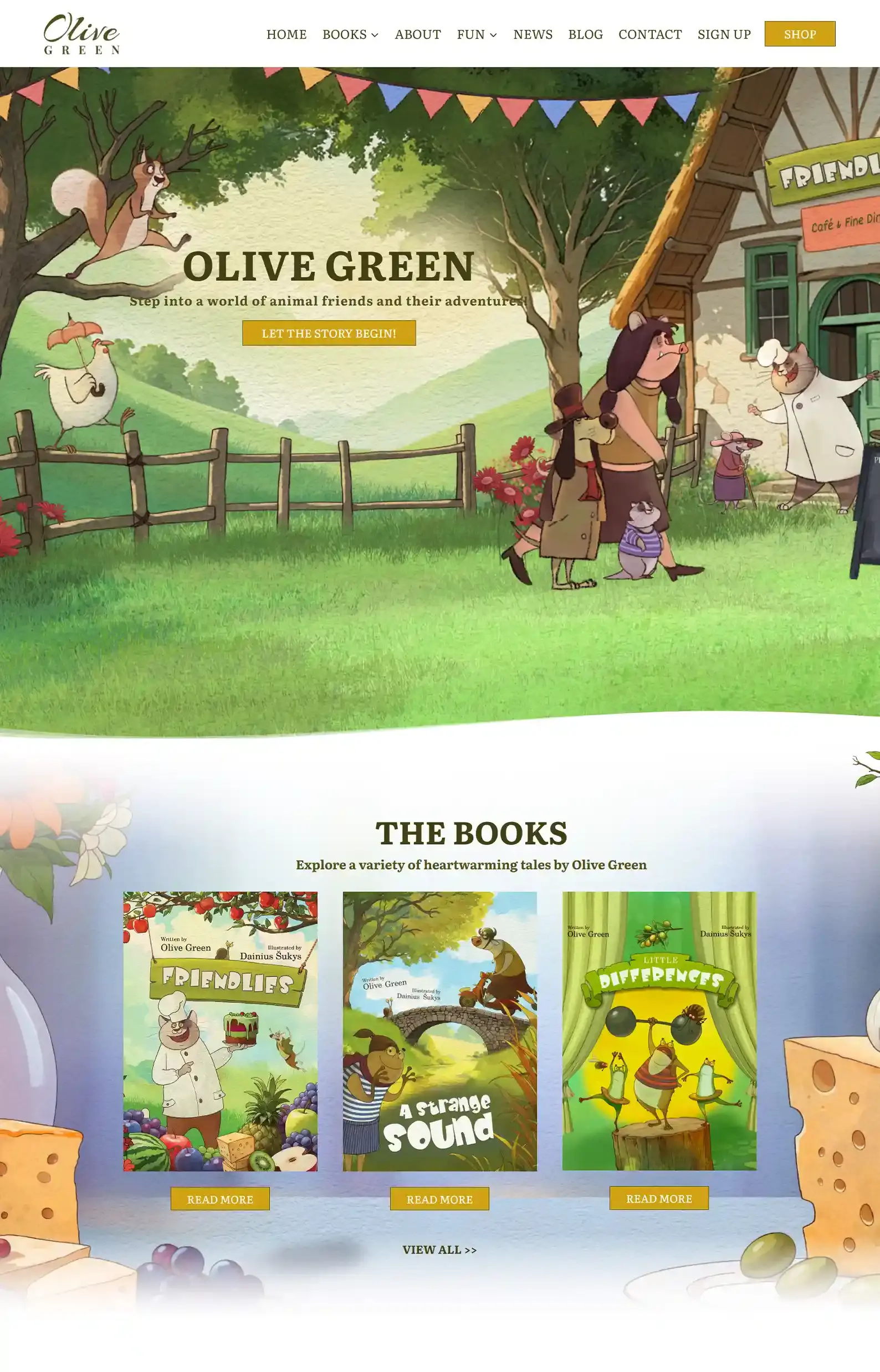 24 Children’s Author and Illustrator Websites That Delight 1 Olive Green's Children's Author Websites