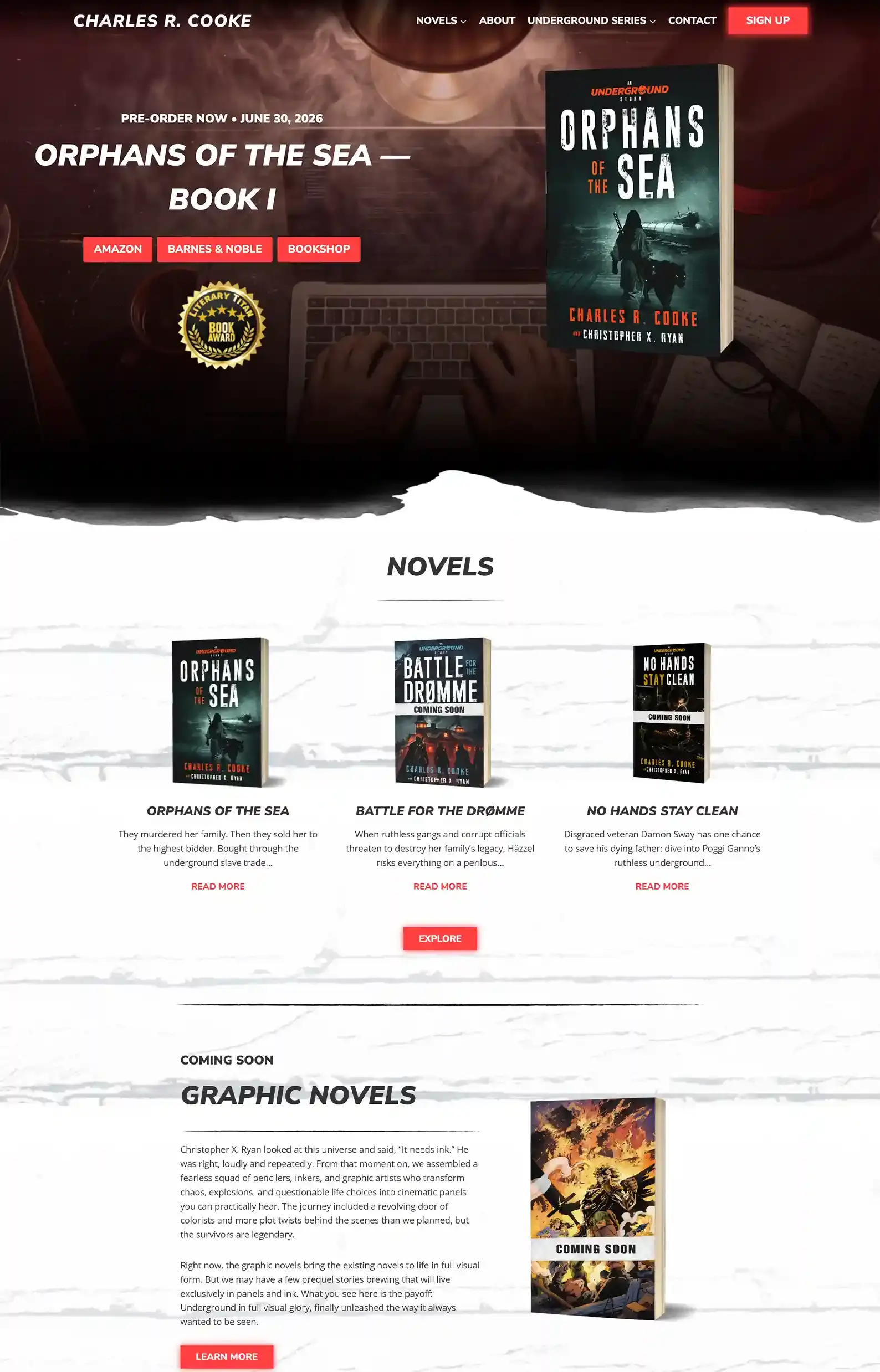 15 Thriller Author Websites That Are So Good It's a Crime 23 Thriller Author Websites Charles R. Cooke 1