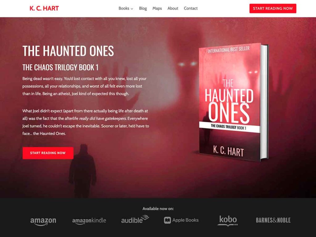 The Perfect Website For A Book (and How To Build Yours) 16 Orion Theme Thumb 1024x768 1