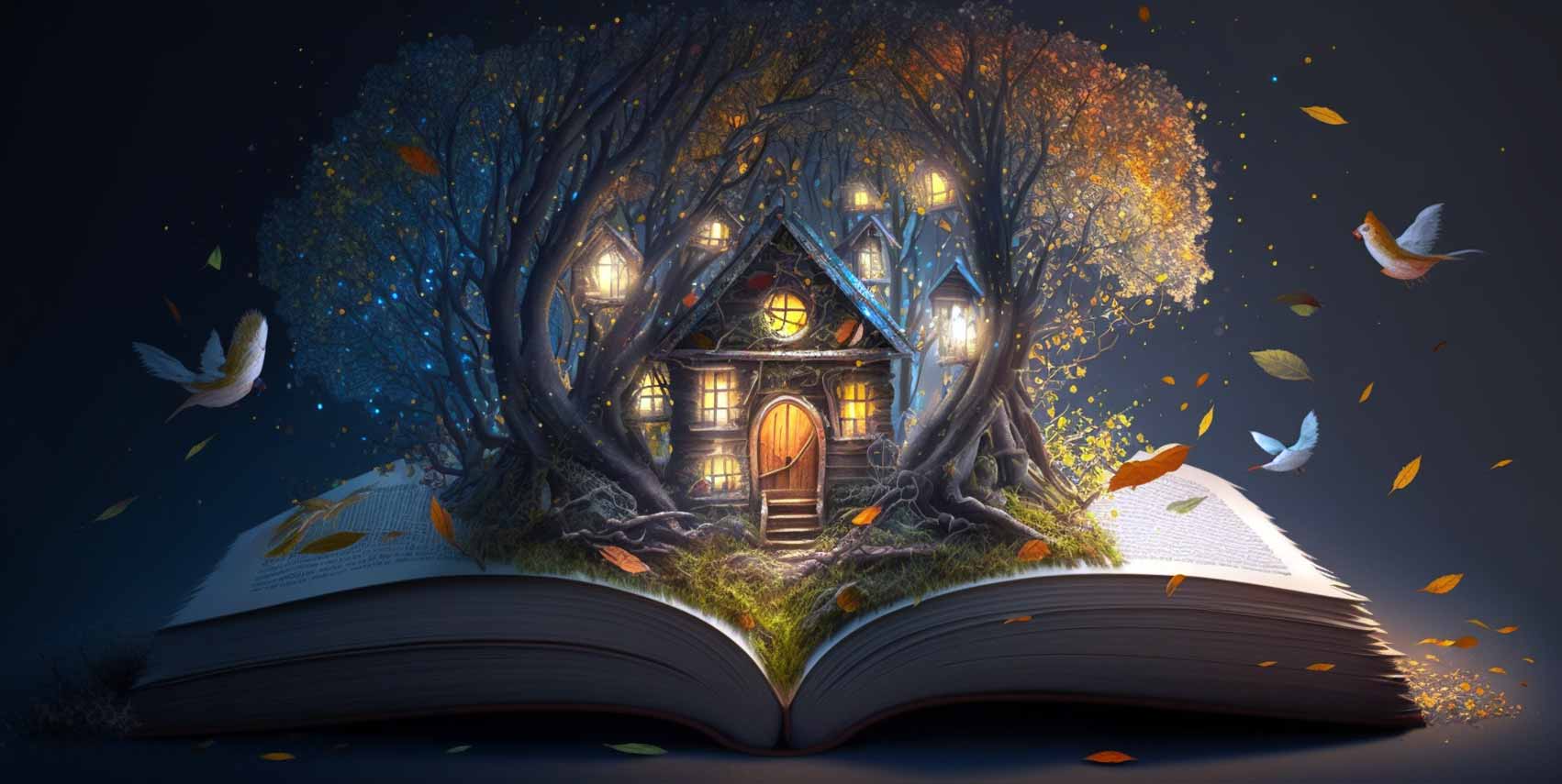 magical books wallpaper