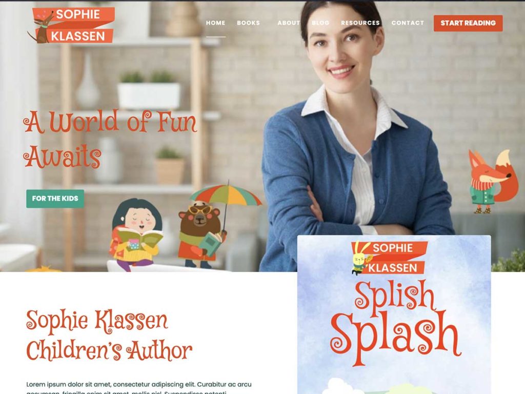 The Perfect Website For A Book (and How To Build Yours) 14 solar theme 1024x768 1