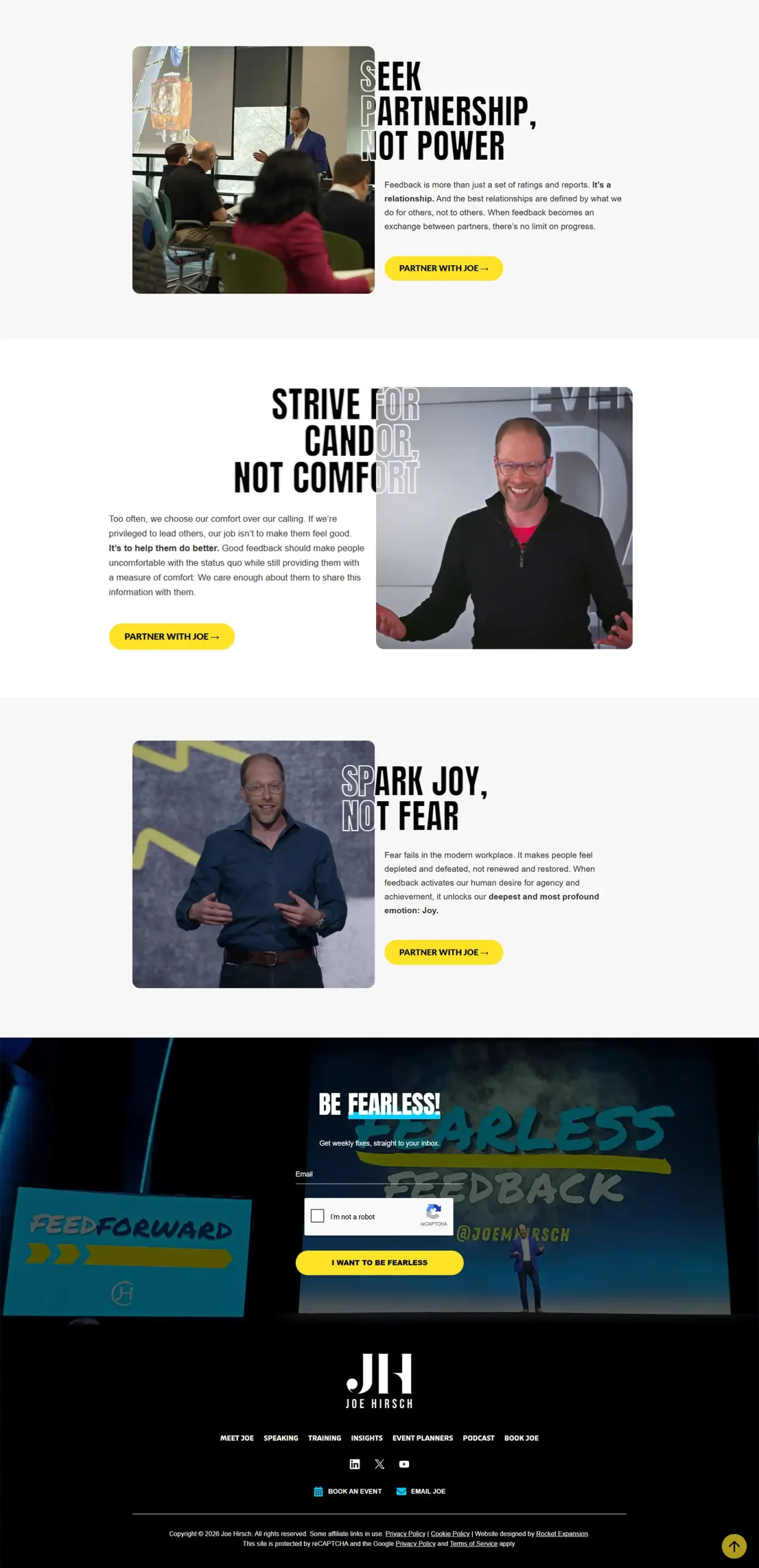 Speaker & Author Website: Joe Hirsch 12 Rocket Expansion Case Study Joe About 3 scaled