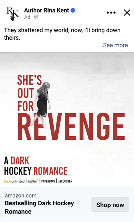 Facebook Ads For Authors 19 Facebook Ads for Authors Example