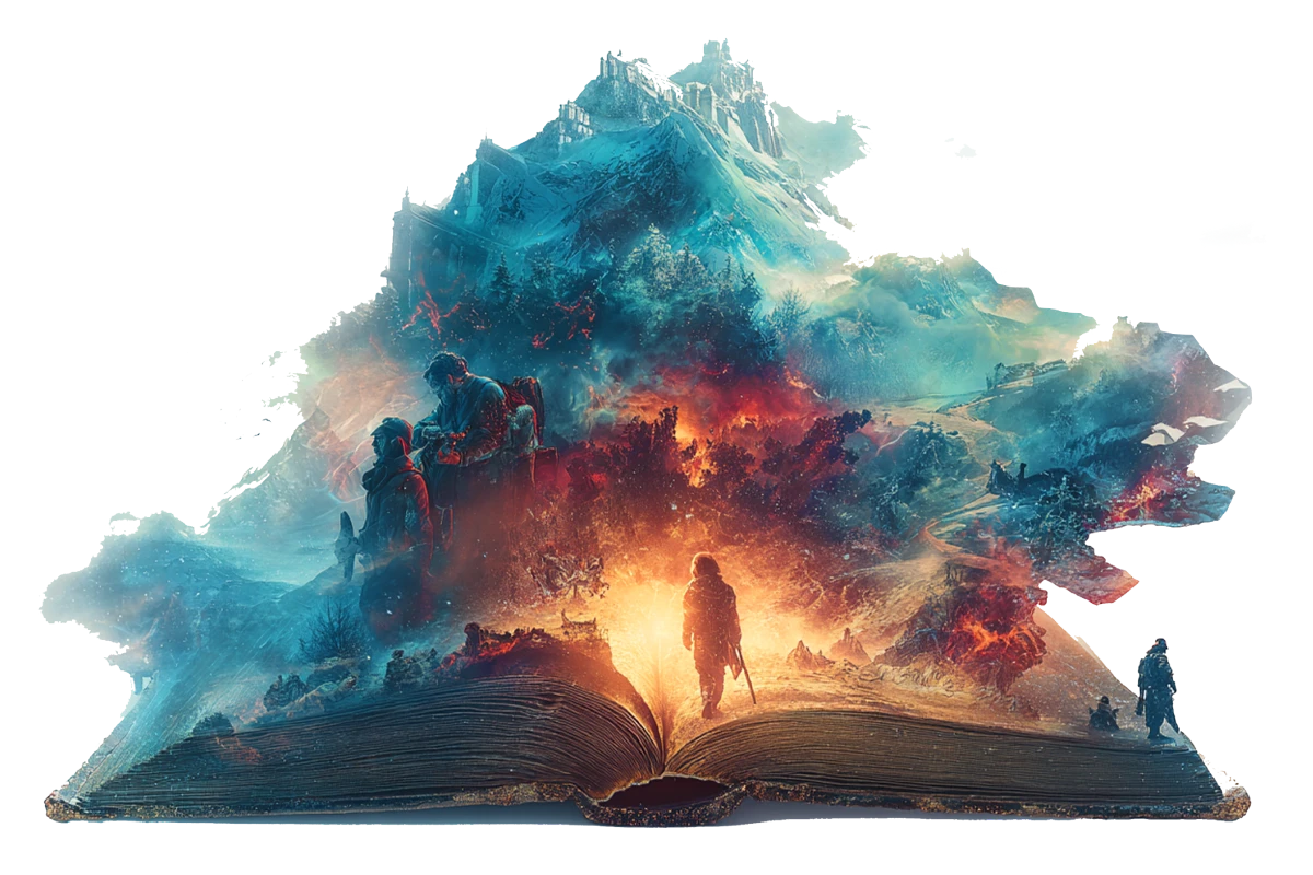 Fantasy and Science Fiction Author Website Design 7 Fantasy Landing Page bonus story content
