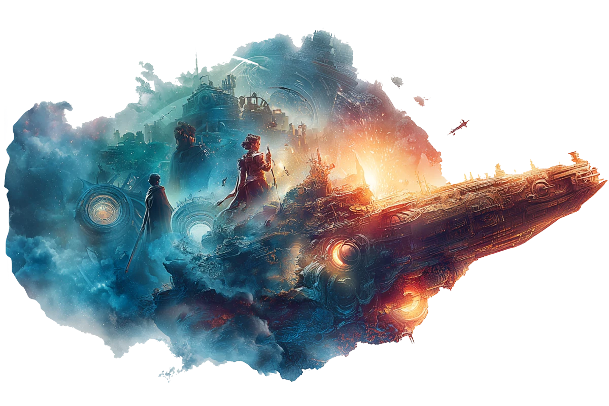 Fantasy and Science Fiction Author Website Design 6 Fantasy Landing Page tech and artifacts