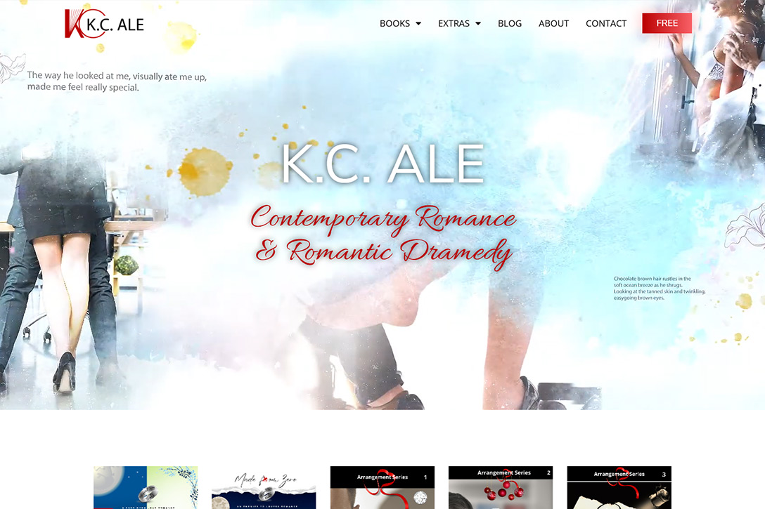 Romance Author Website Design 22 Rocket Expansion Romance Profile KC Ale