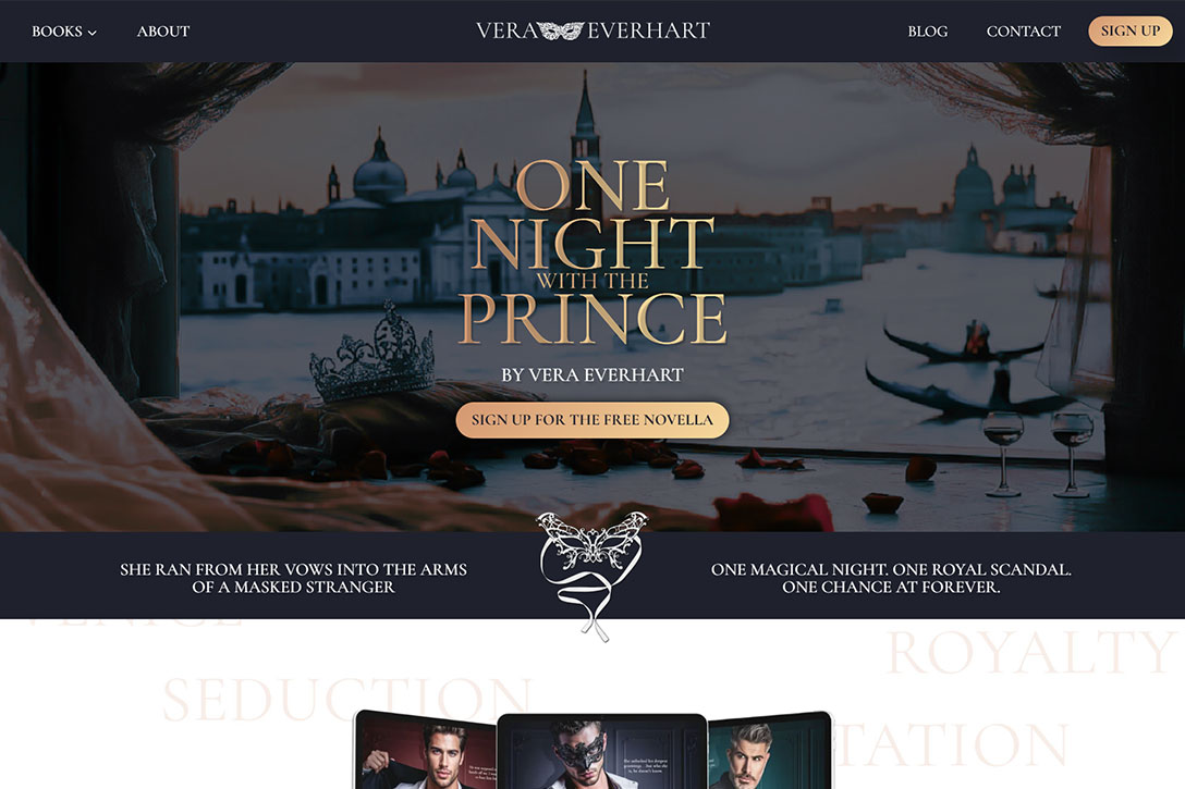 Romance Author Website Design 24 Rocket Expansion Romance Vera Everhart