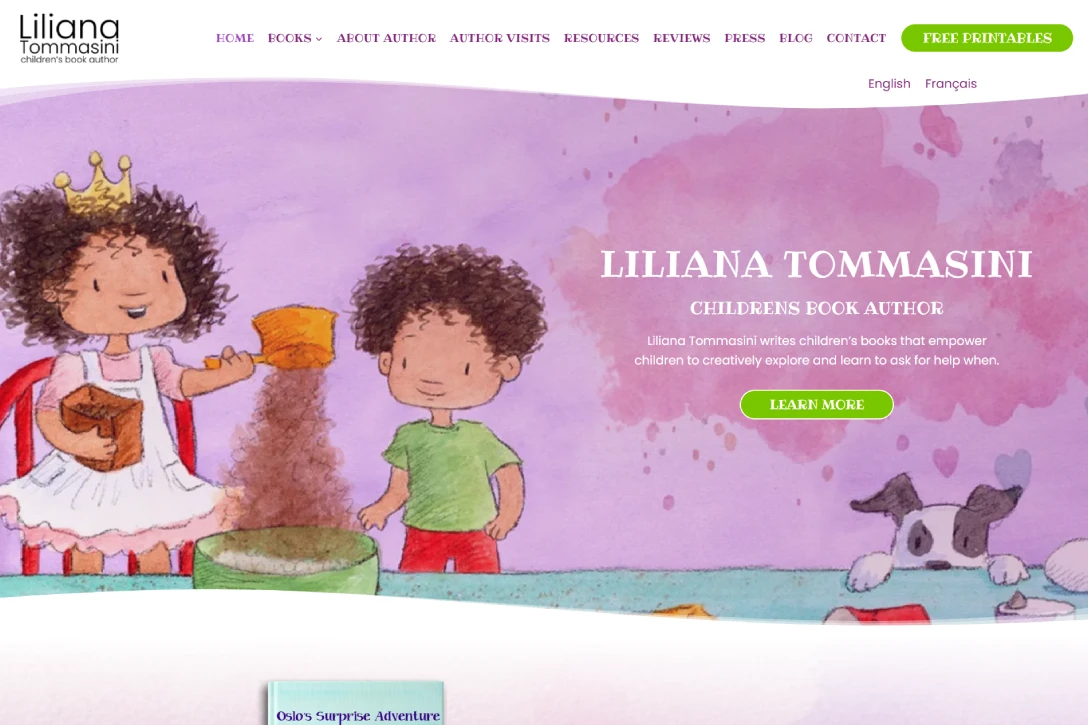Children's Author Website Design 7 Rocket Childrens Author Page Portfolio Liliana