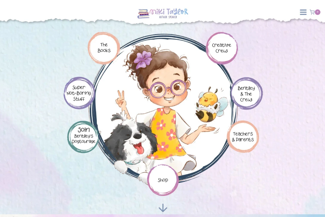 Children's Author Website Design 11 Rocket Childrens Author Page Portfolio miki taylor