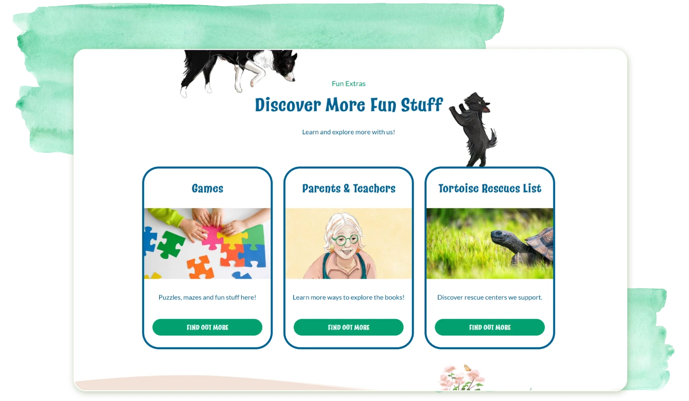 Children's Author Website Design 22 Rocket Childrens Author Page fun and activities