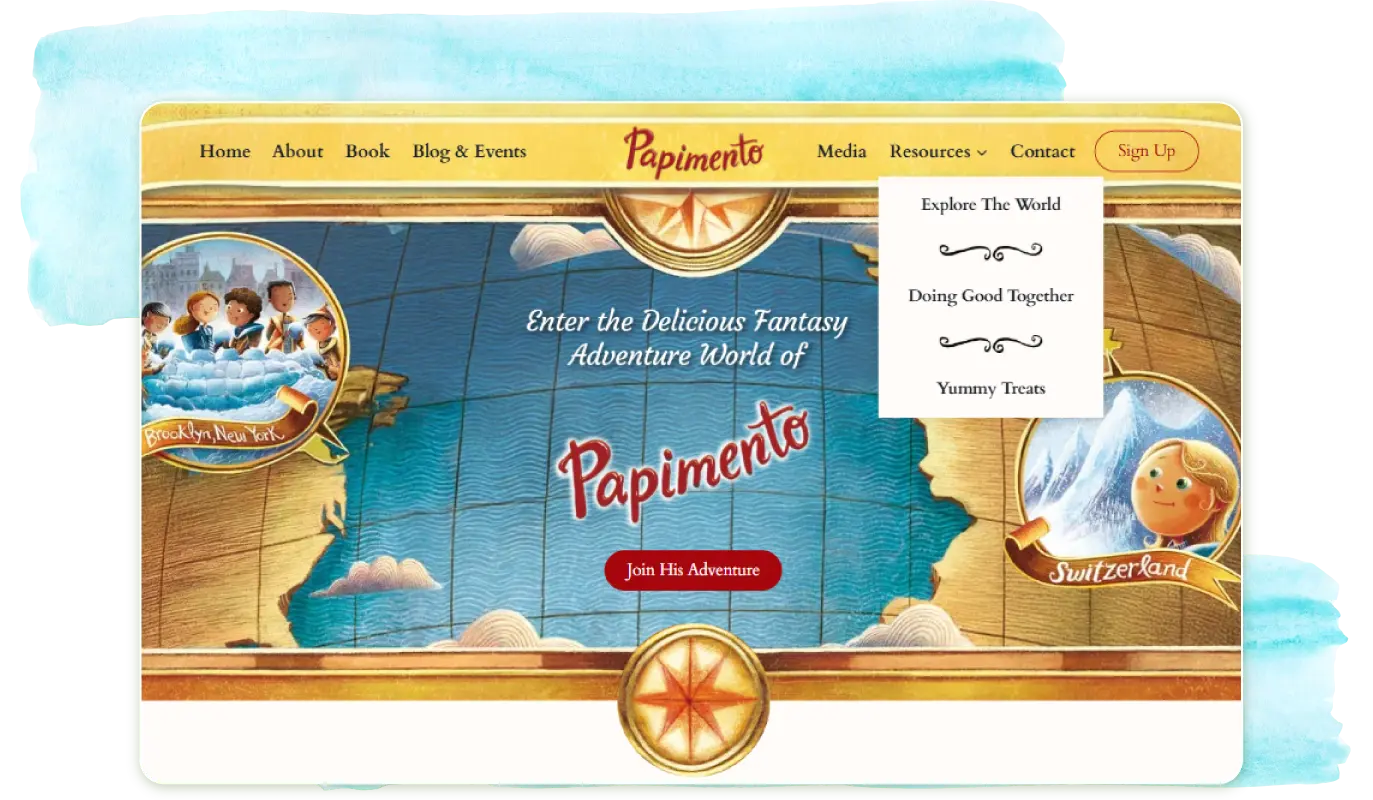 Children's Author Website Design 25 Rocket Childrens Author Page interactive experiences