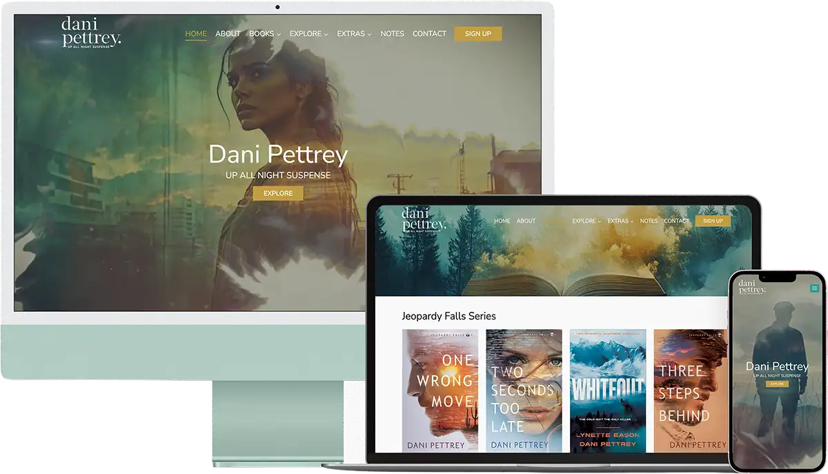 Romantic Suspense Author Website: Dani Pettrey 1 dani pettrey mockup