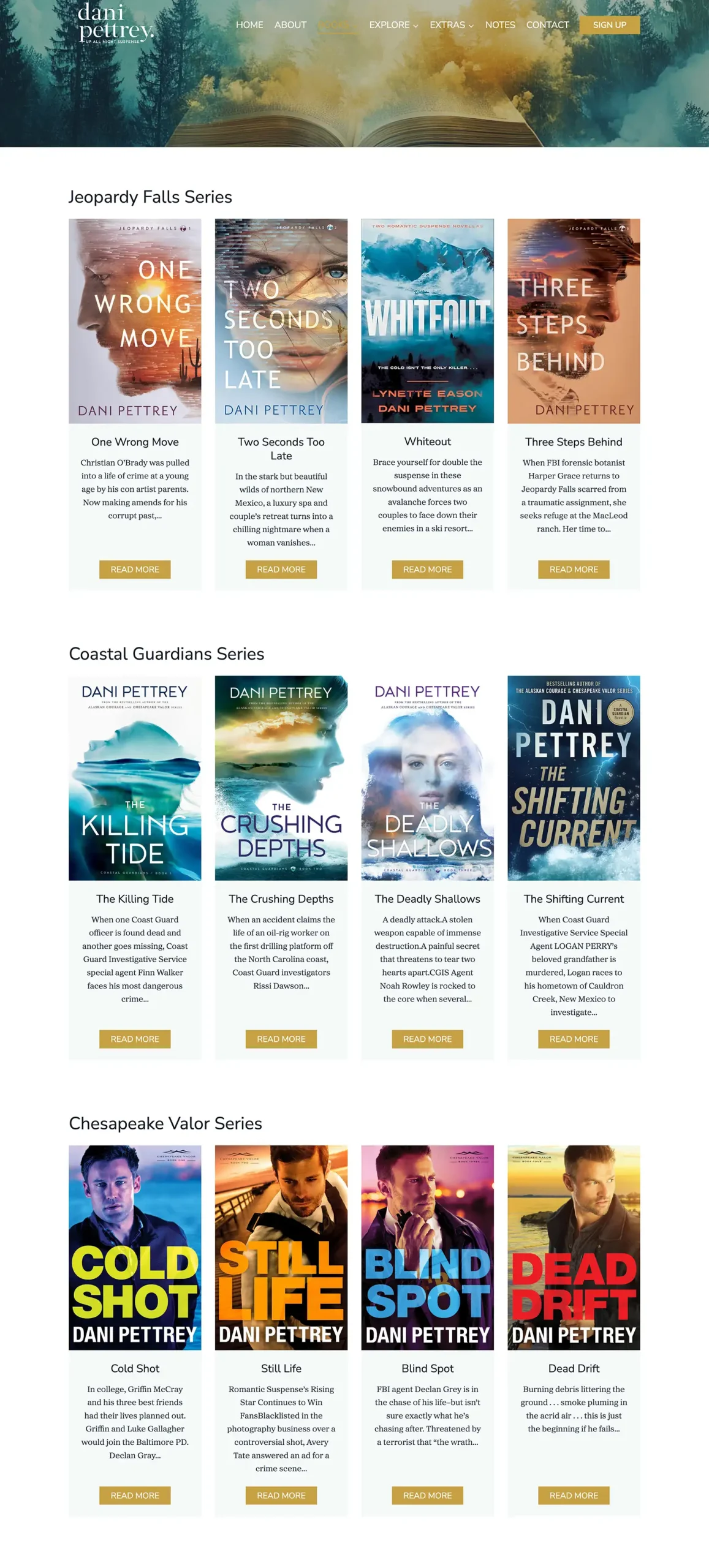 Romantic Suspense Author Website: Dani Pettrey 4 danipettrey books 1 scaled
