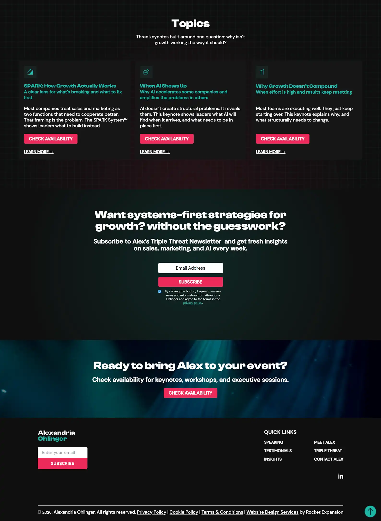 Speaker Website: Alexandria Ohlinger 16 Rocket Expansion Case Study Alex Ohlinger About 3