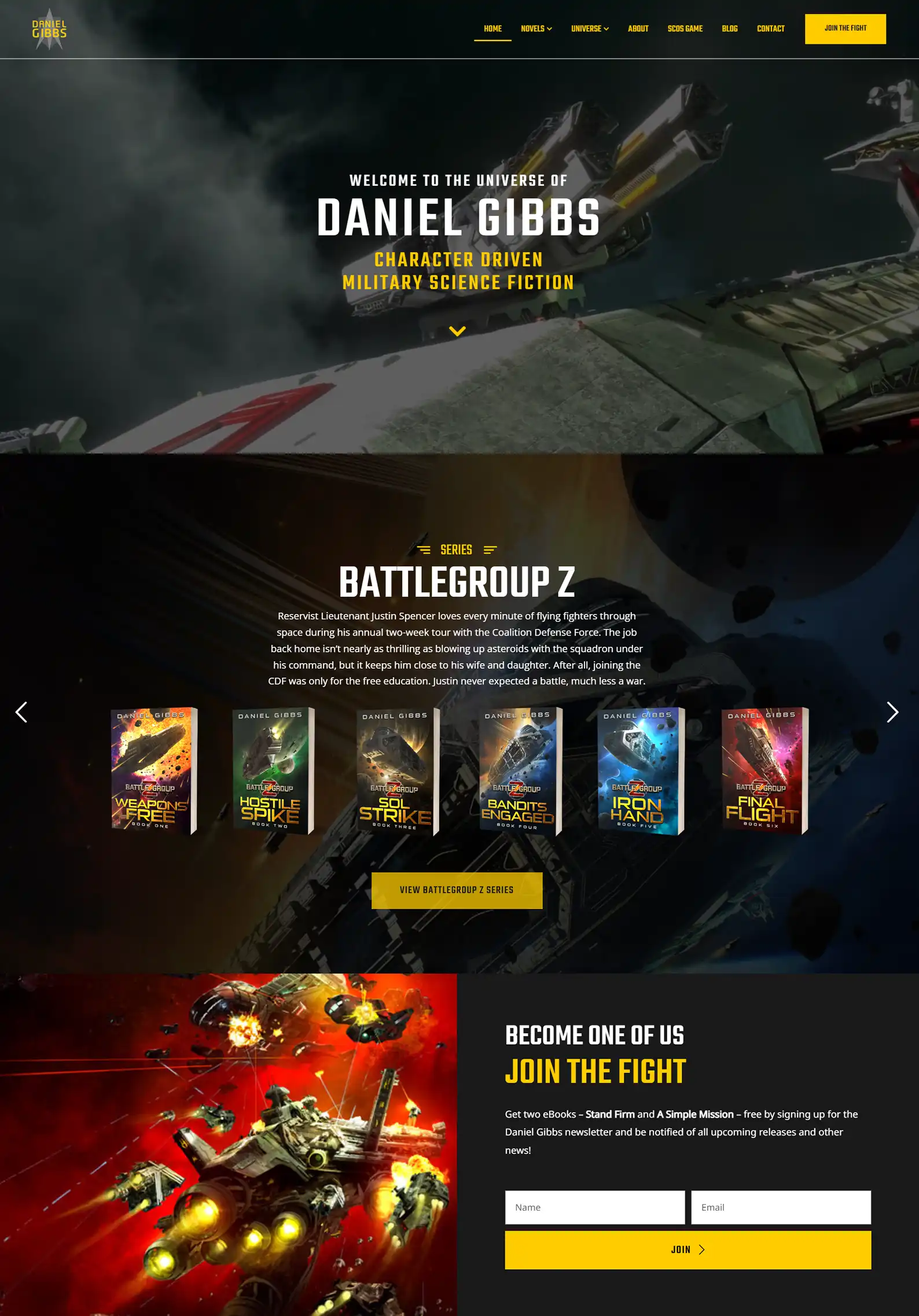 Sci Fi Author Website: Daniel Gibbs 2 Rocket Expansion Case Study Daniel Gibbs Home 1