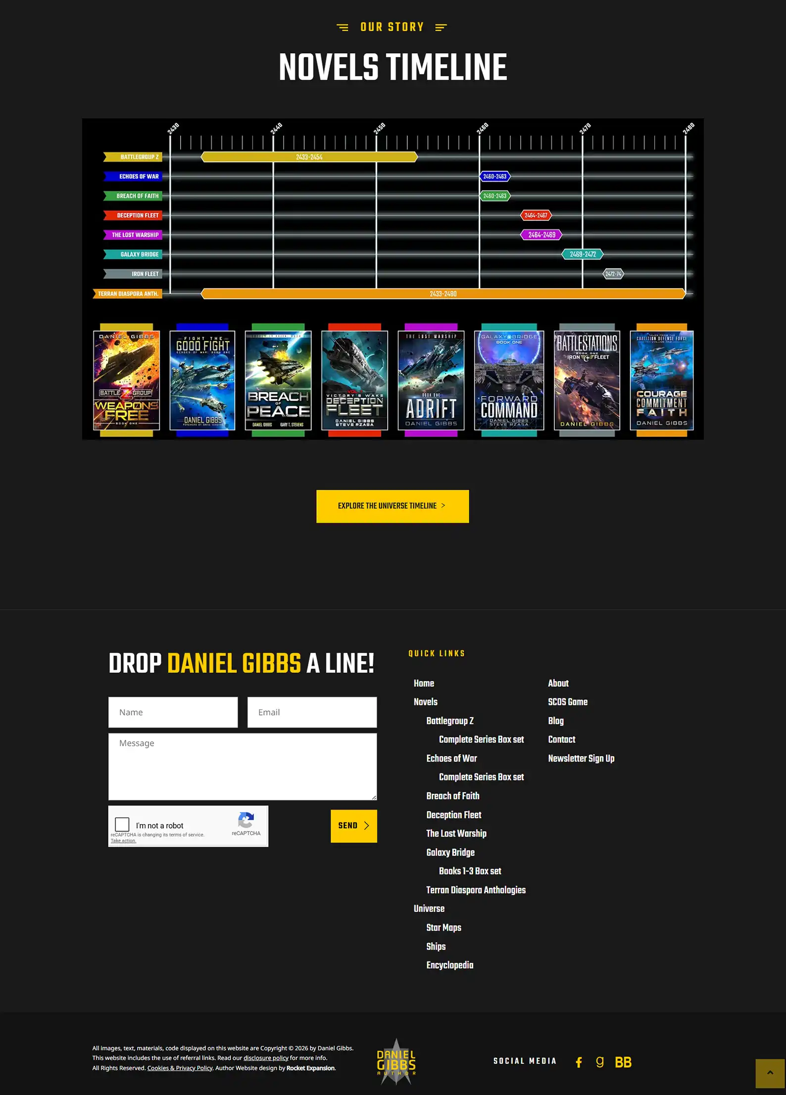 Sci Fi Author Website: Daniel Gibbs 16 Rocket Expansion Case Study Daniel Gibbs Single Book 2