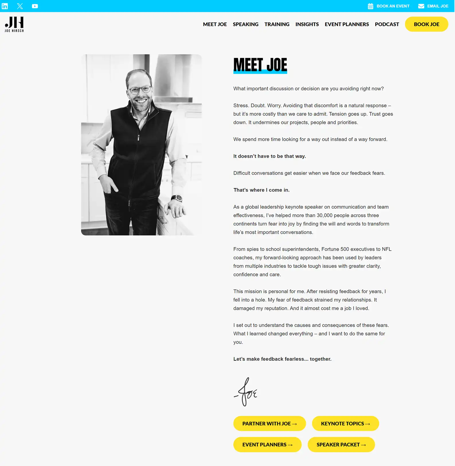 Speaker & Author Website: Joe Hirsch 10 Rocket Expansion Case Study Joe About 1