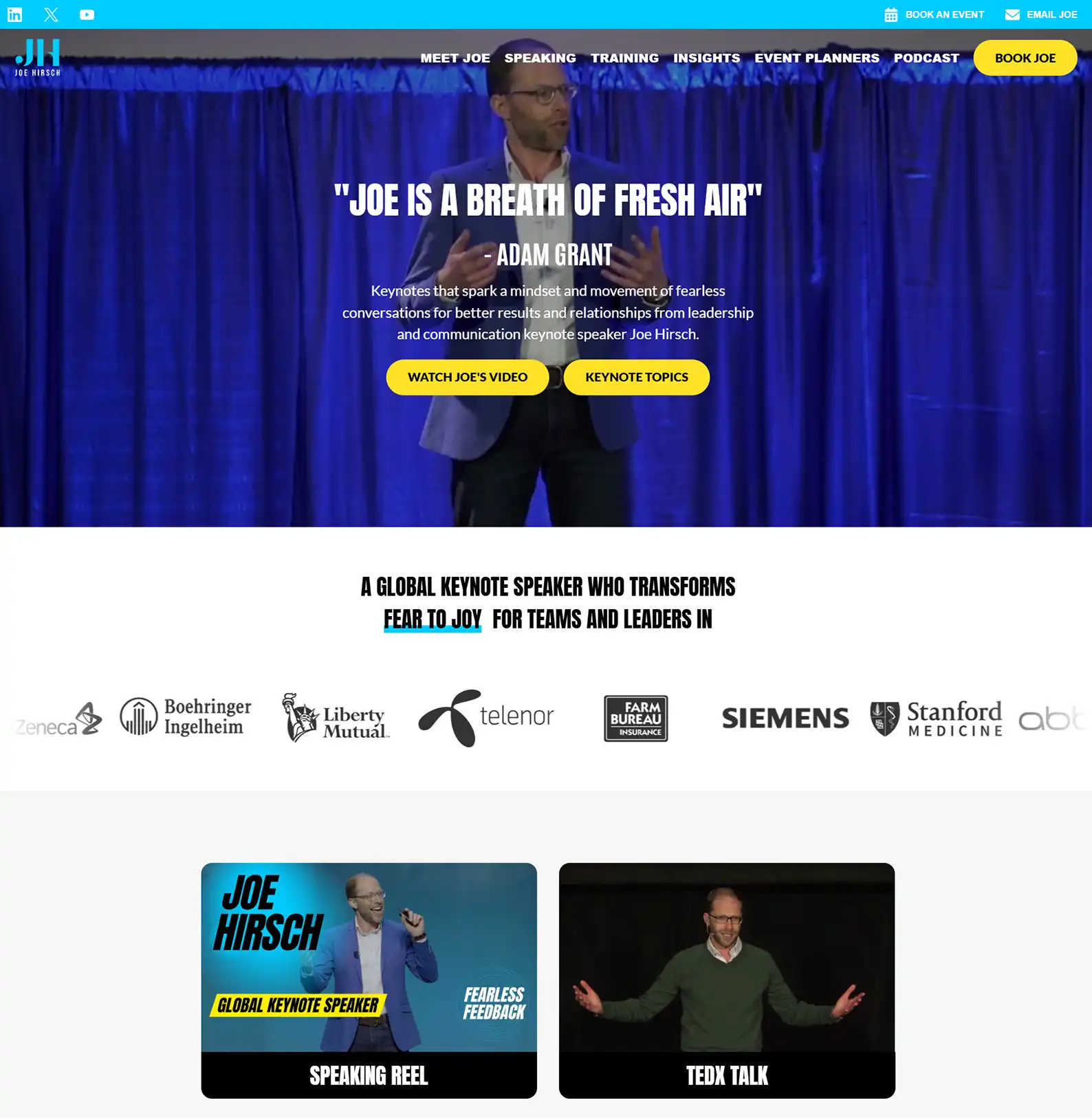 Speaker & Author Website: Joe Hirsch 7 Rocket Expansion Case Study Joe Speaking 1 1