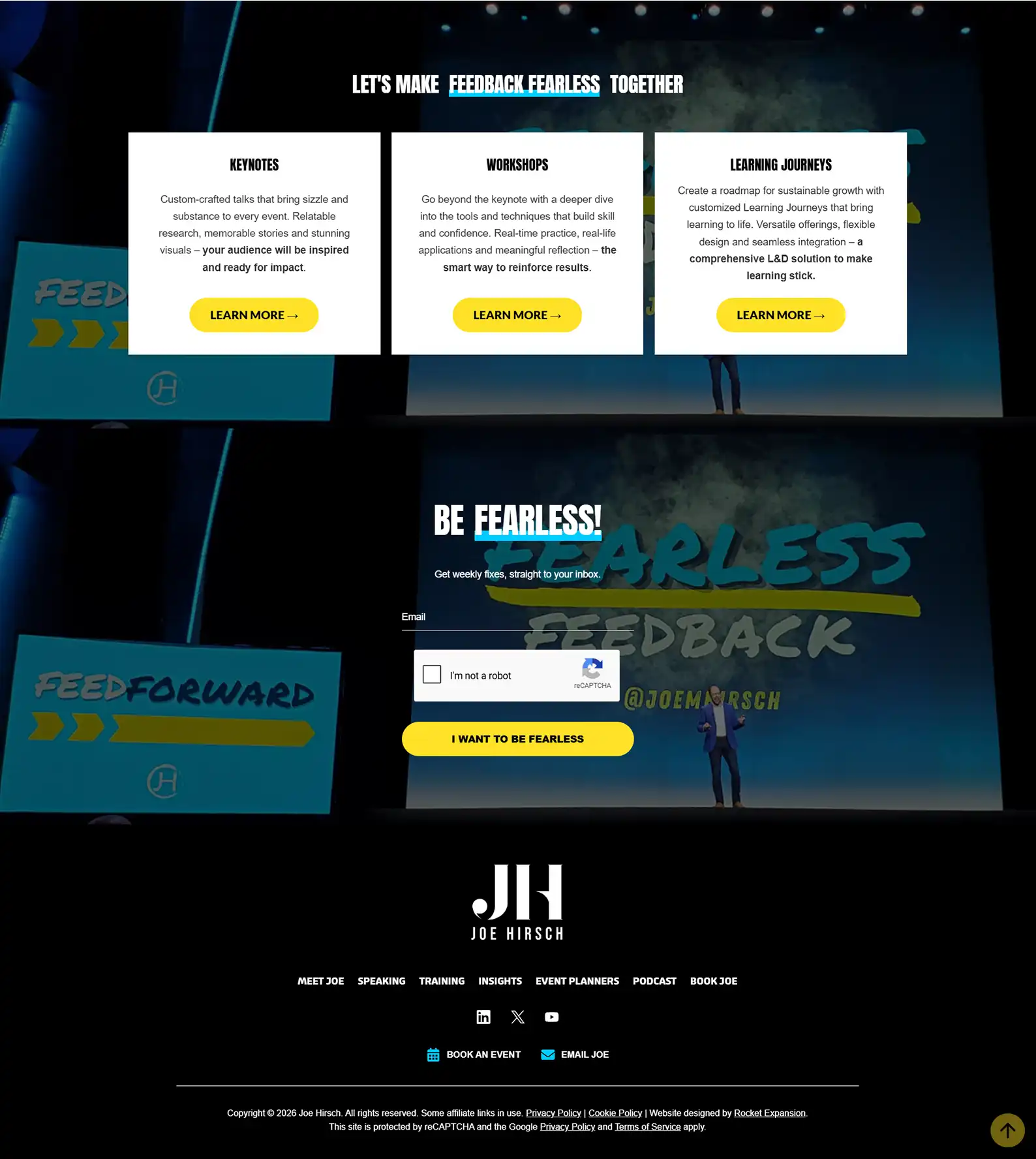 Speaker & Author Website: Joe Hirsch 9 Rocket Expansion Case Study Joe Speaking 3