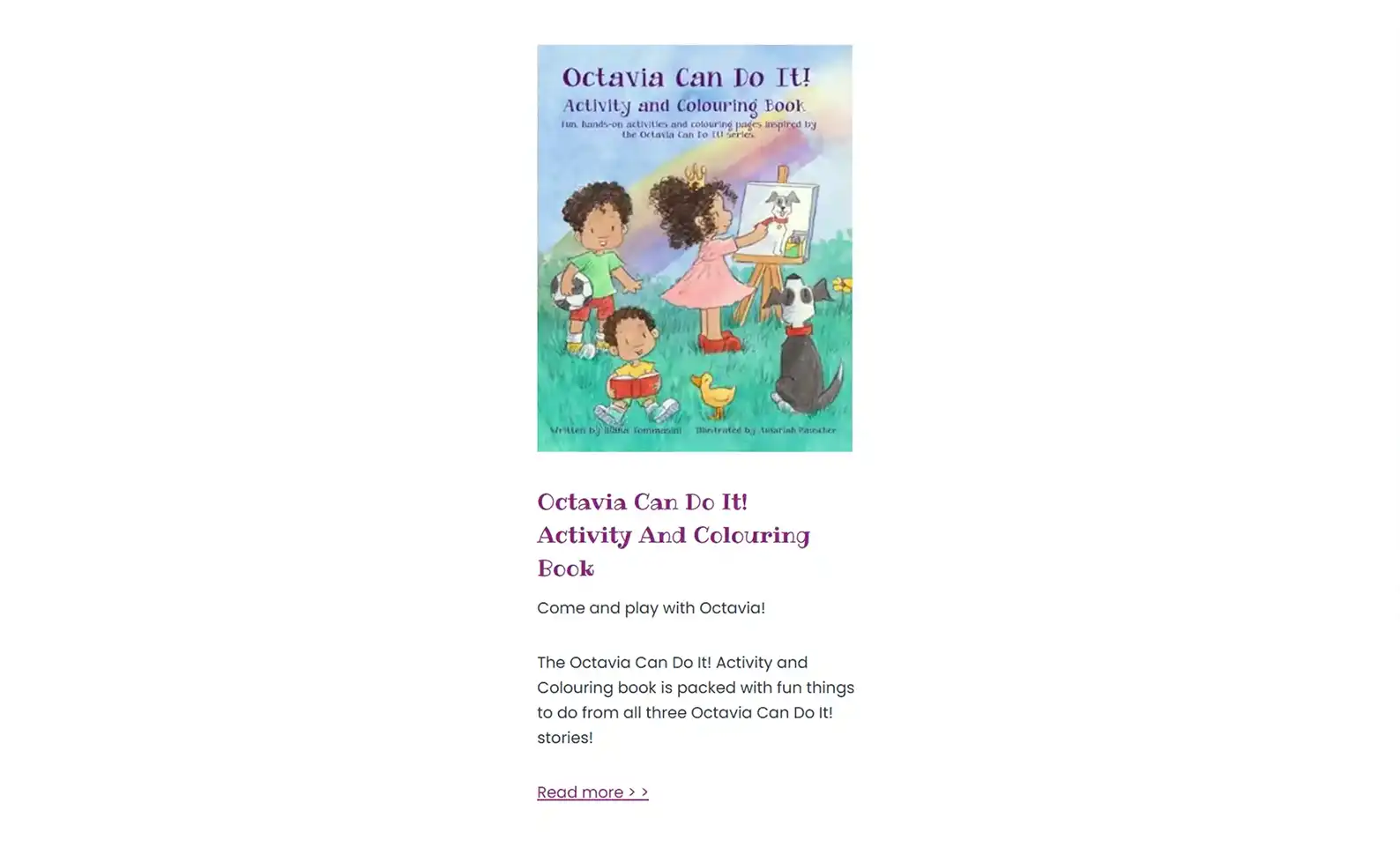 Children’s Book Author Website: Liliana Tommasini 9 Rocket Expansion Case Study Liliana Tommasini Book Overview 2 1