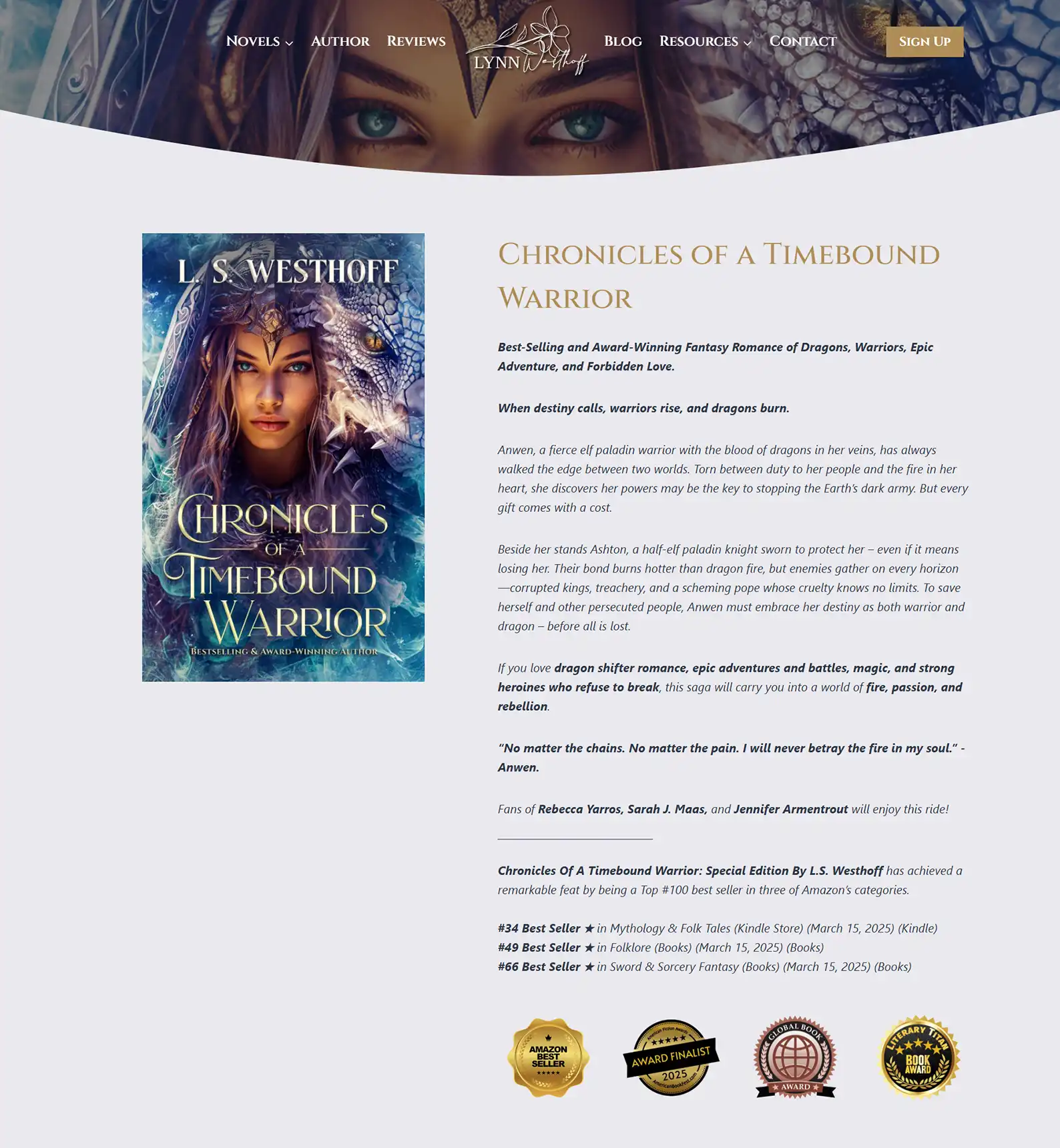 Fantasy Book Author Website: Lynn Westhoff 11 Rocket Expansion Case Study Lynn Westhoff Book 1