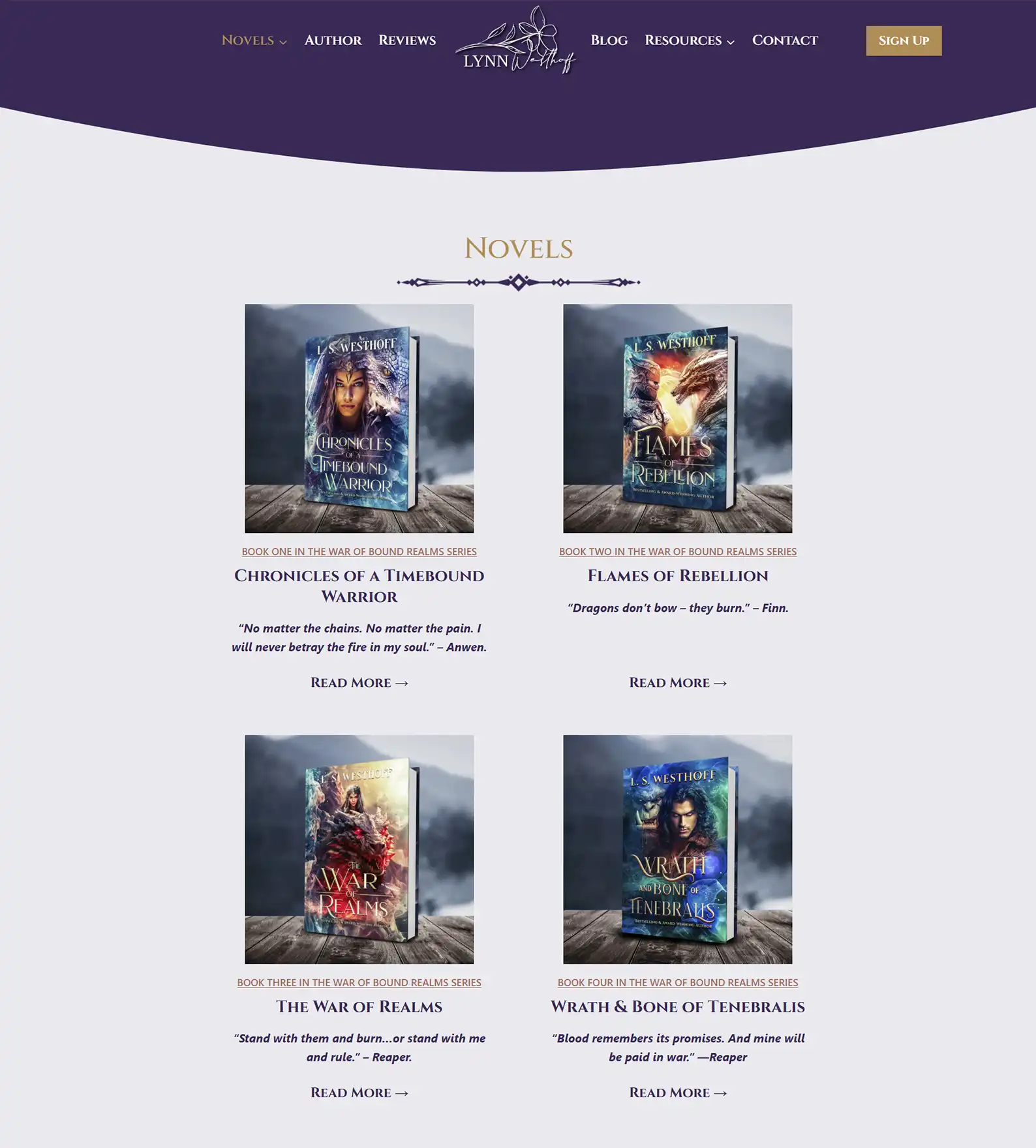Fantasy Book Author Website: Lynn Westhoff 9 Rocket Expansion Case Study Lynn Westhoff Book Overview 1