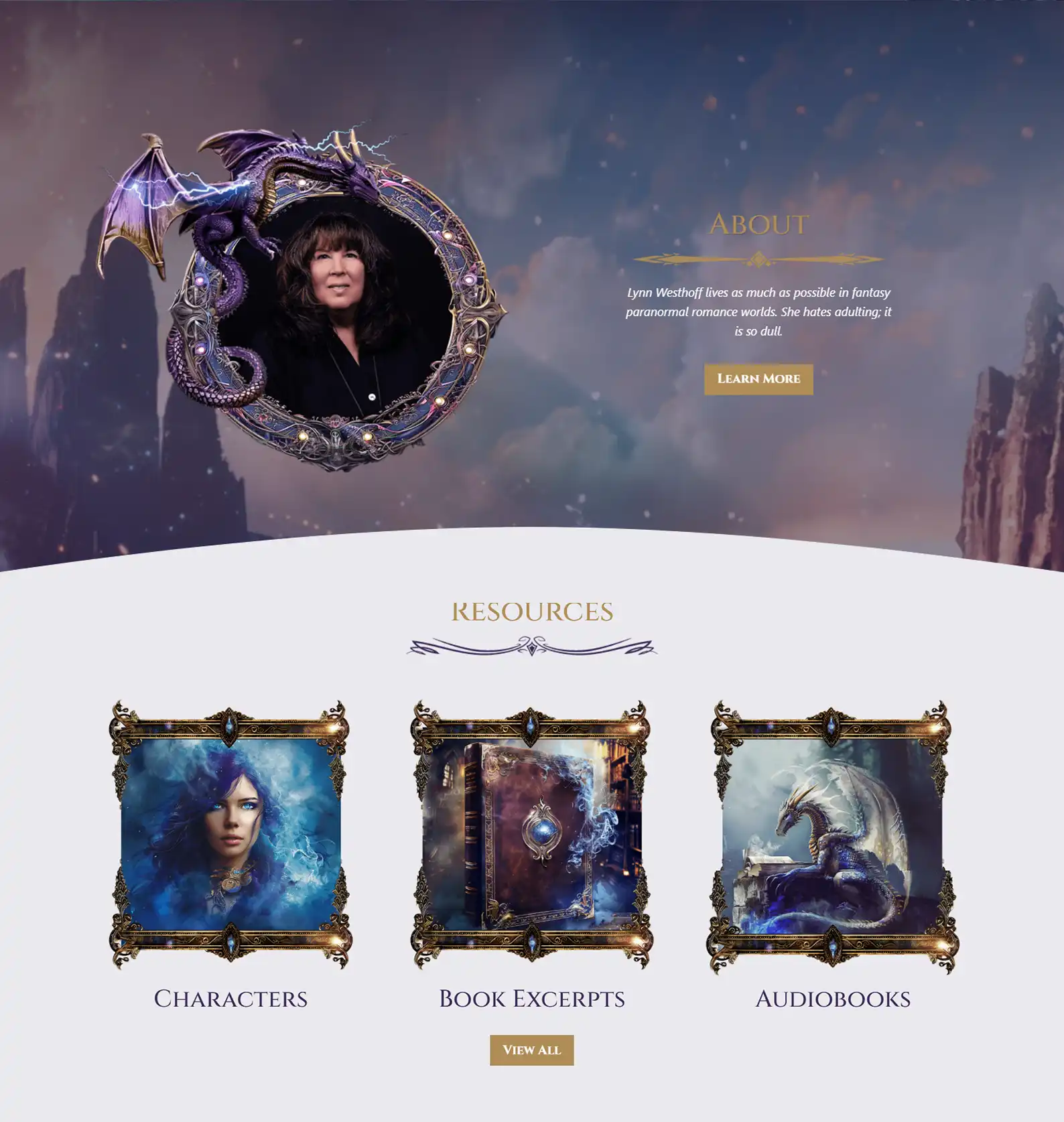 Fantasy Book Author Website: Lynn Westhoff 3 Rocket Expansion Case Study Lynn Westhoff Home 2
