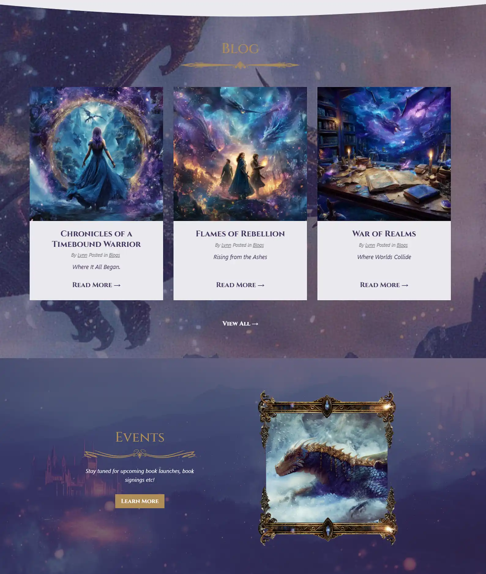 Fantasy Book Author Website: Lynn Westhoff 4 Rocket Expansion Case Study Lynn Westhoff Home 3