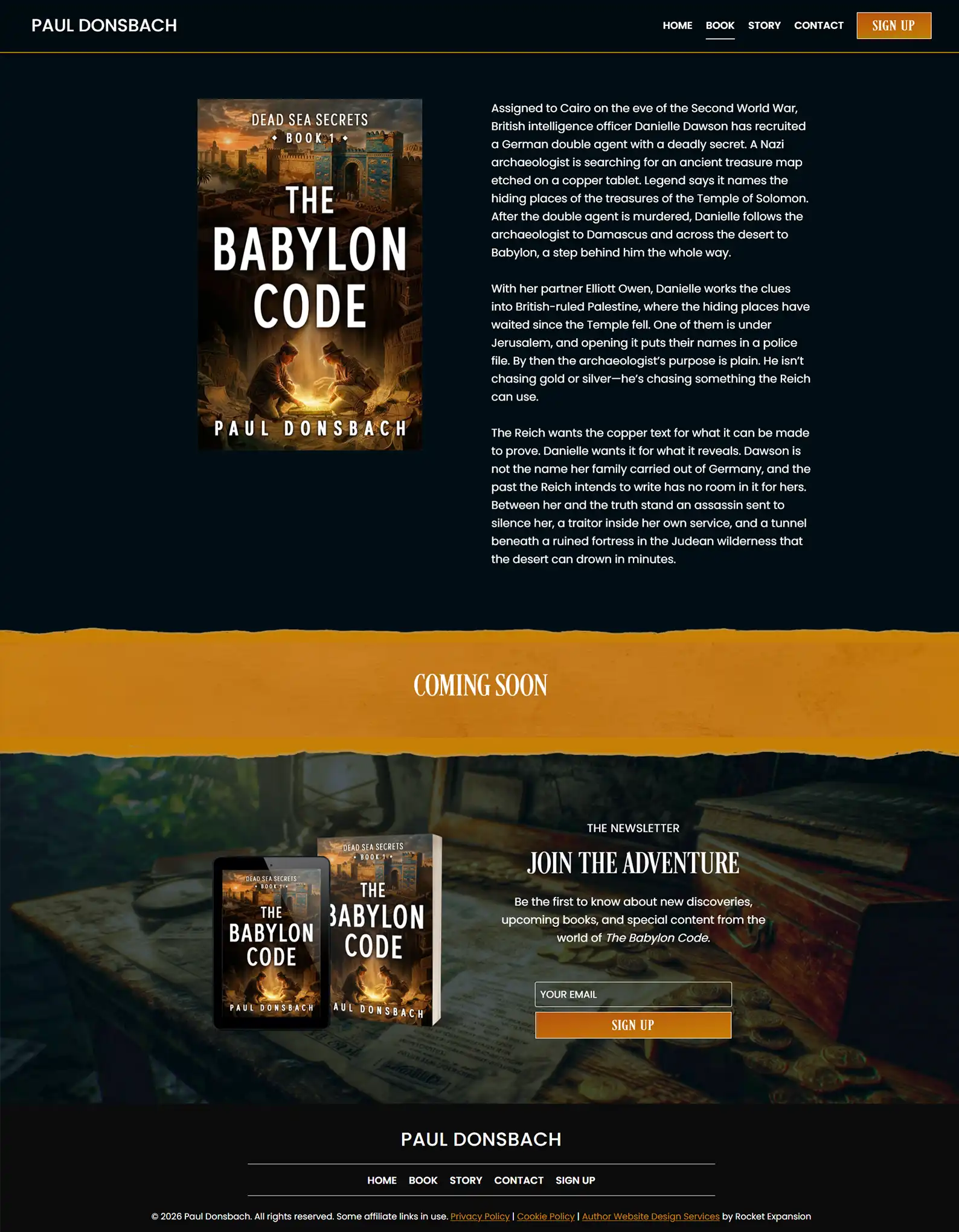 Action-Adventure Author Website: Paul Donsbach 6 Rocket Expansion Case Study Paul Donsbach Book 1