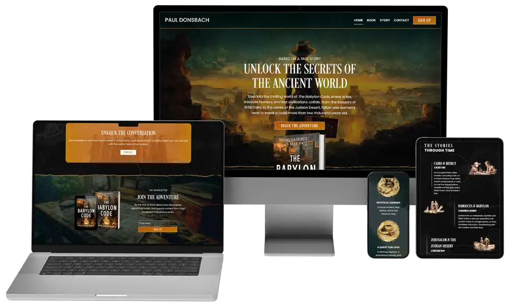 Action-Adventure Author Website: Paul Donsbach 1 Rocket Expansion Case Study Paul Donsbach Mockup