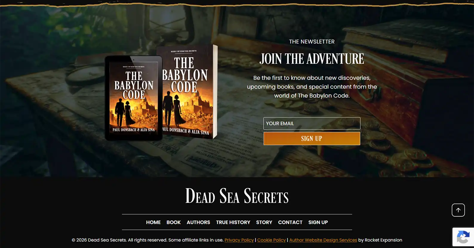 Action-Adventure Author Website: Alia Sina & Paul Donsbach 7 Rocket Expansion Case Study Paul Donsbach Sign Up