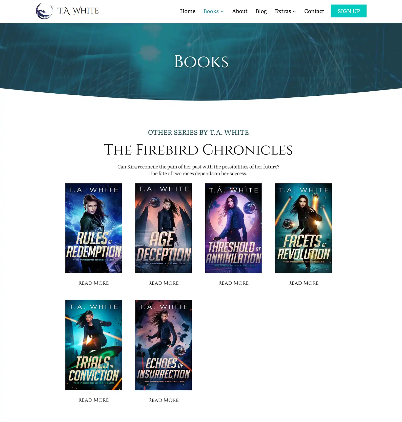 Fantasy & Sci Fi Author Website: T.A White 6 Rocket Expansion TA White Case Study Book Overview 1 1