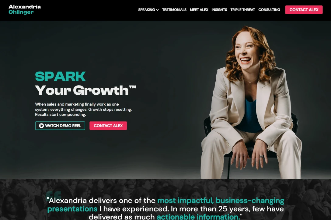 Speaker Website Design 13