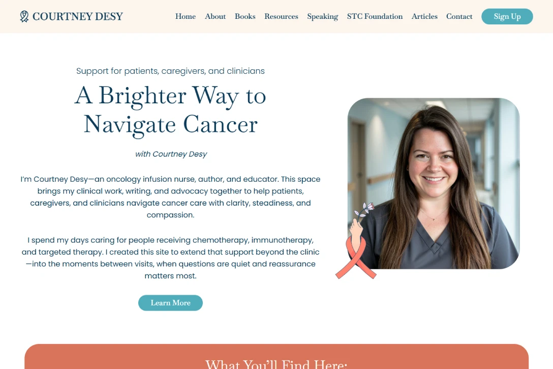 Speaker Website Design 12 Speaker site Portfolio courtneydesy