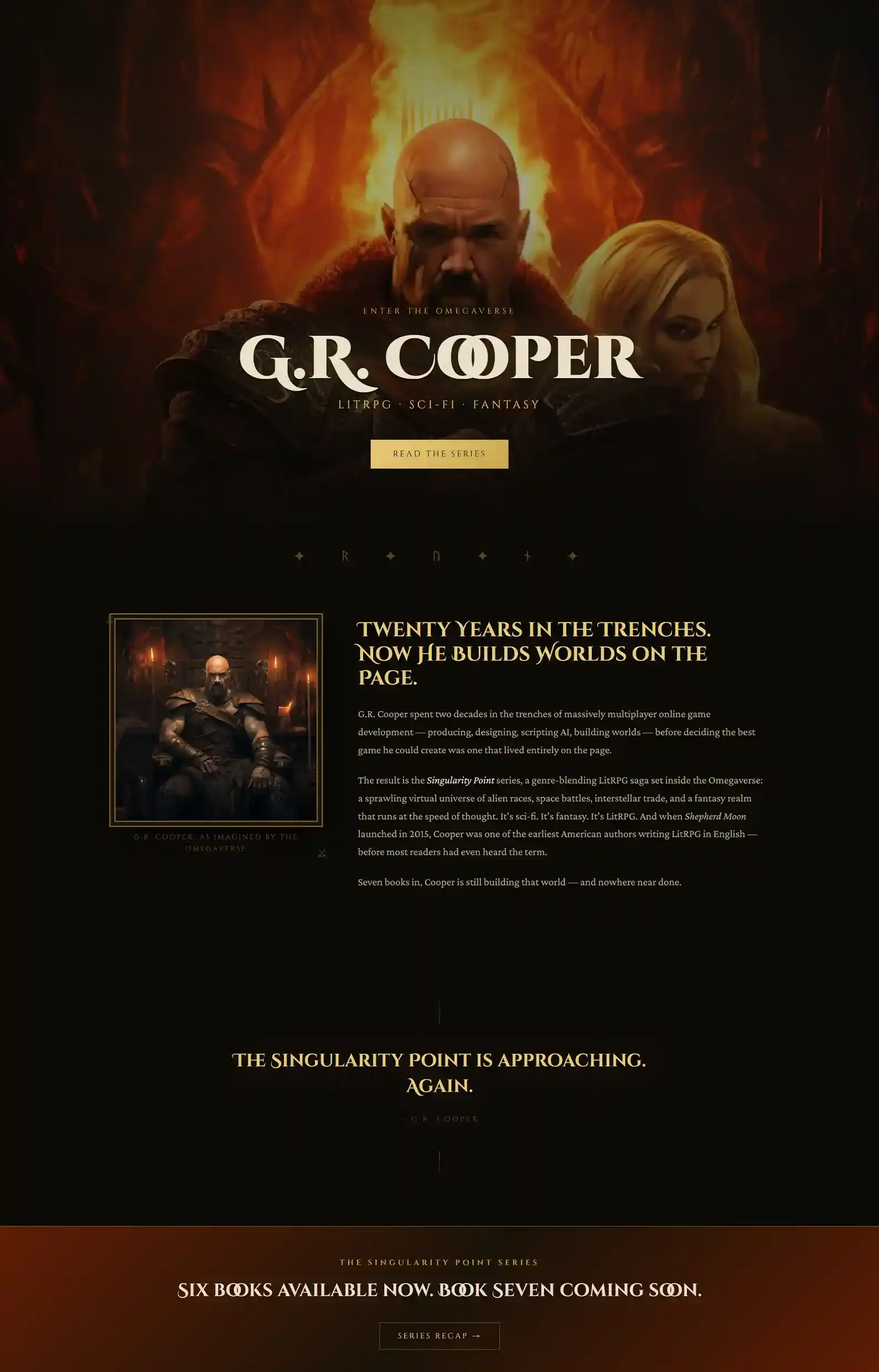 8 LitRPG Author Websites That Are Next Level 17 G.R. Cooper's LitRPG author website