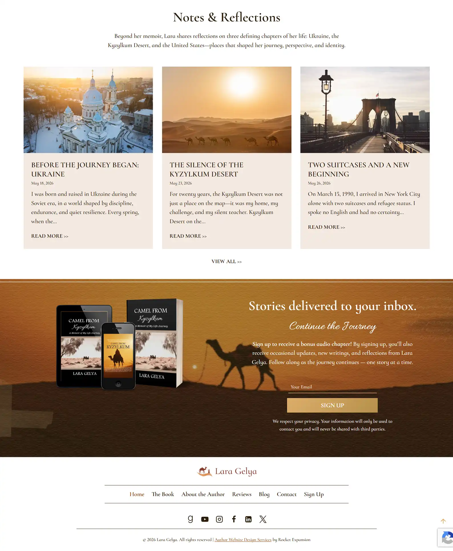Memoir Author: Lara Gelya 7 Rocket Expansion Case Study Lara Gelya Home 6