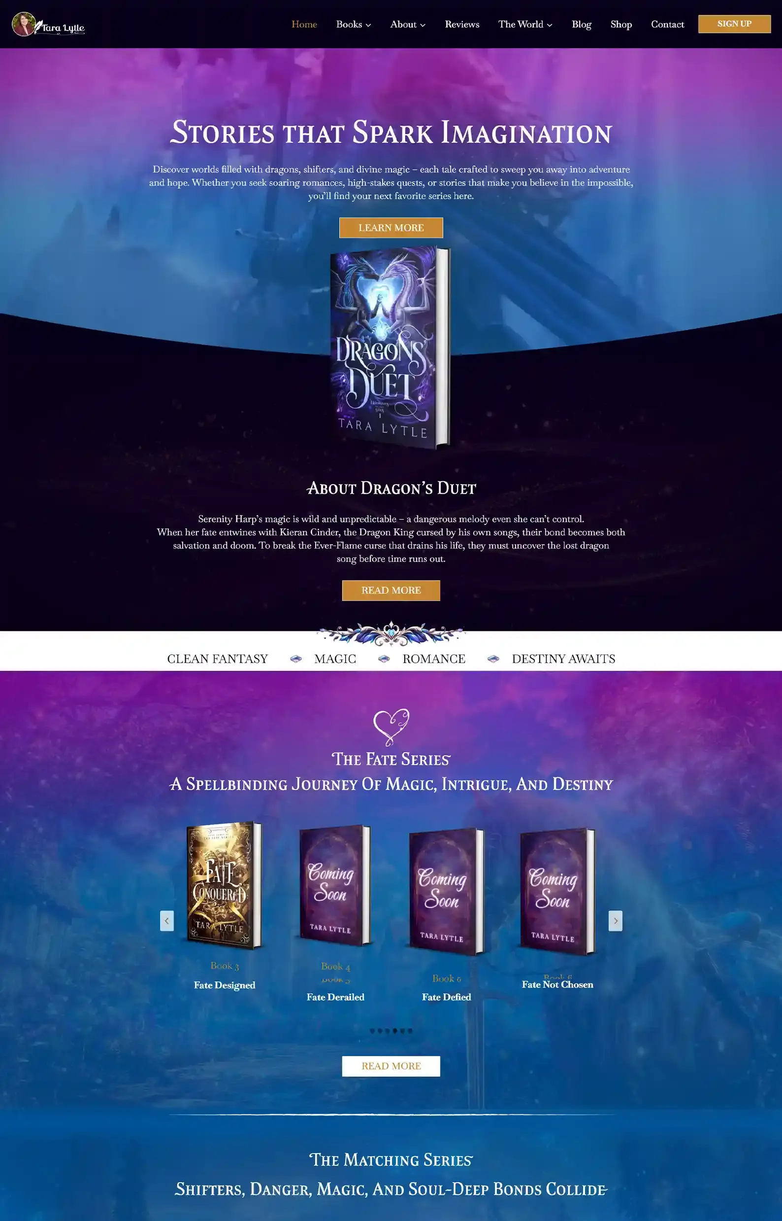 19 Romantasy Author Websites We’re Obsessed With 19 Romantasy Author Websites Blog 10. Tara Lytles Website ROCKET