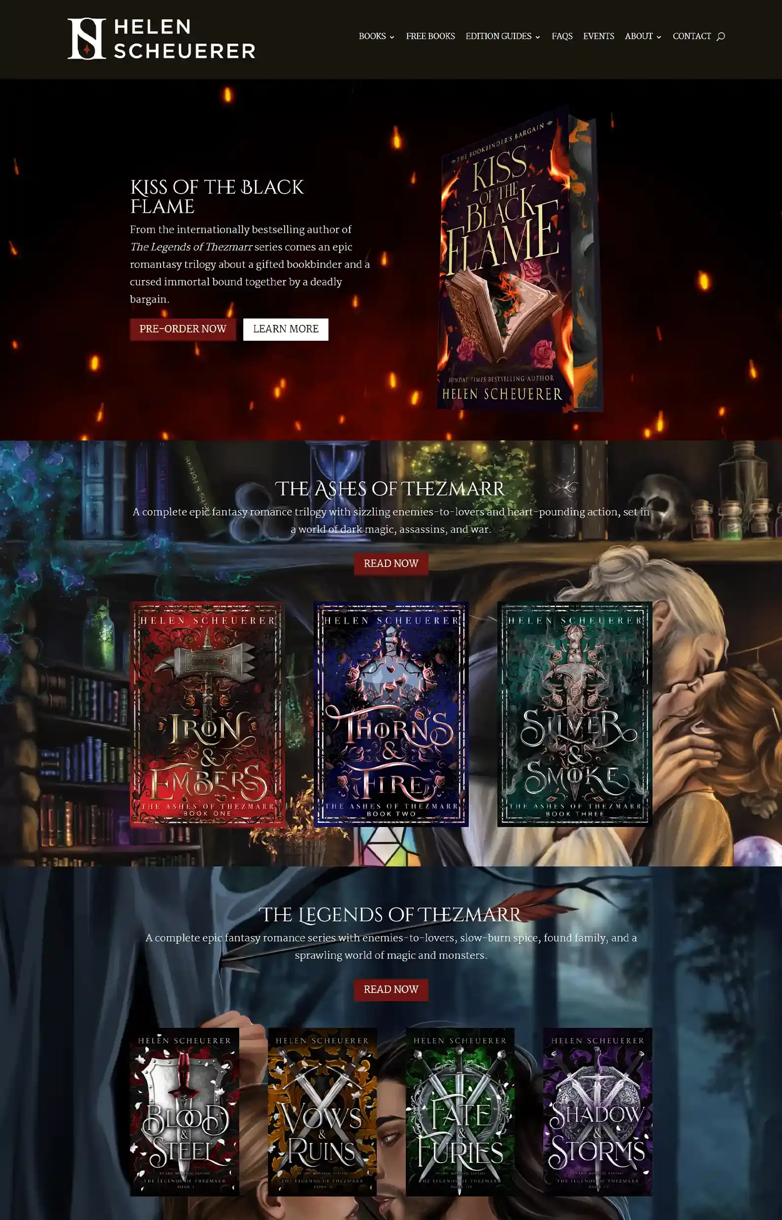 19 Romantasy Author Websites We’re Obsessed With 20 Romantasy Author Websites Blog 11. Helen Scheuerers Website