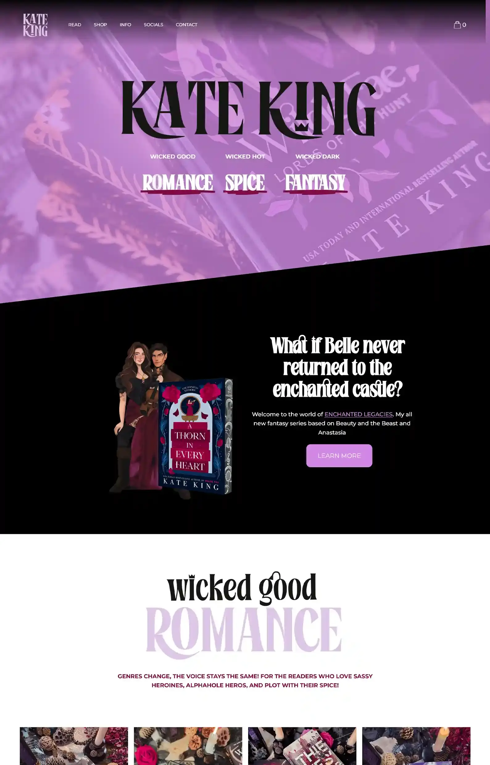 19 Romantasy Author Websites We’re Obsessed With 27 Romantasy Author Websites Blog 18. Kate Kings Website