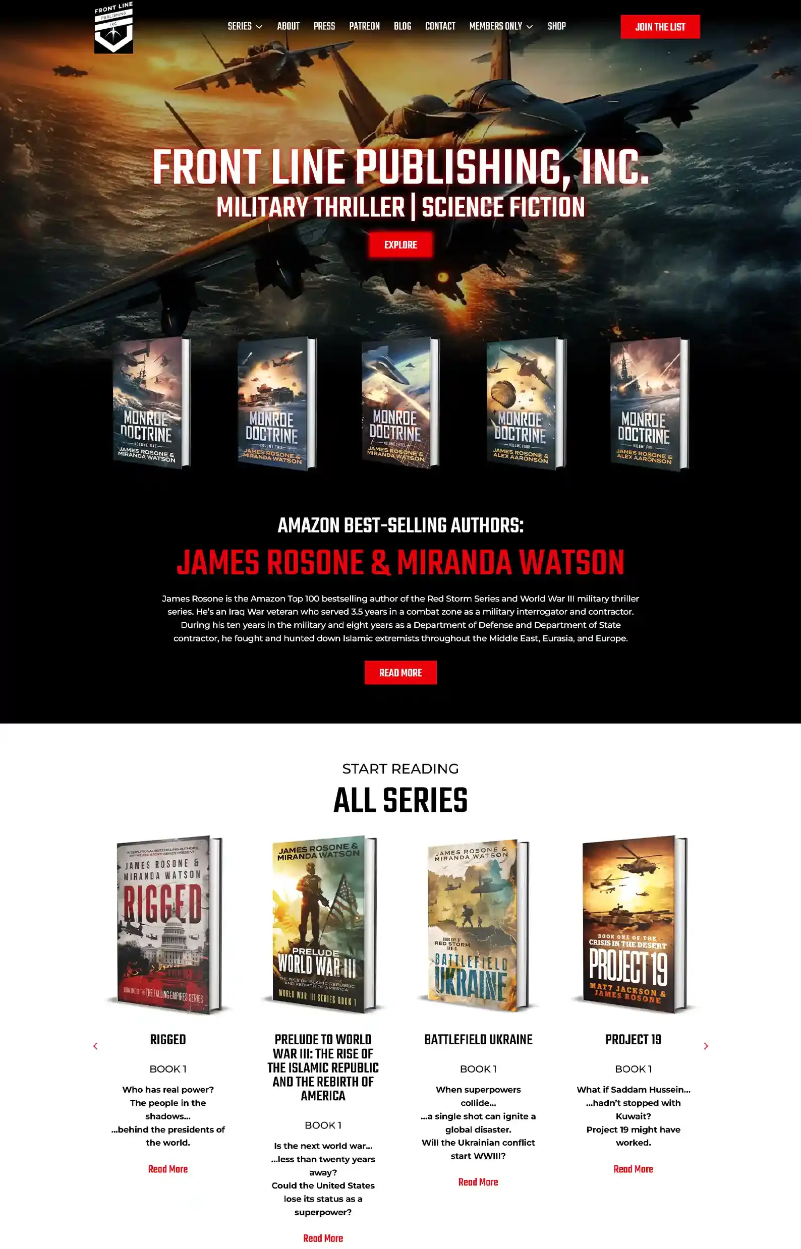 15 Thriller Author Websites That Are So Good It's a Crime 15 Frontline Publishing's Thriller Author Website