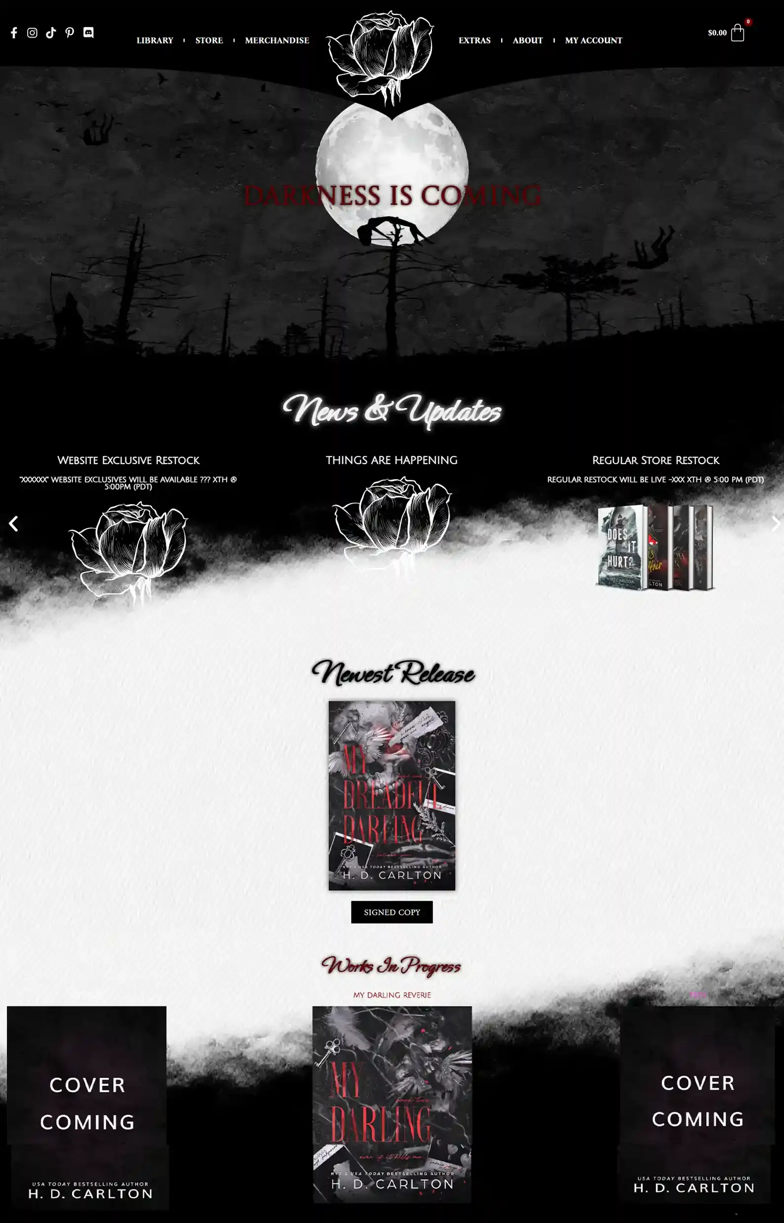 15 Thriller Author Websites That Are So Good It's a Crime 17 H.D. Carlton's Thriller Author Website