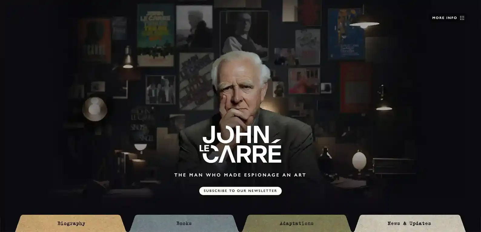 15 Thriller Author Websites That Are So Good It's a Crime 20 John Le Carré's Thriller Author Website