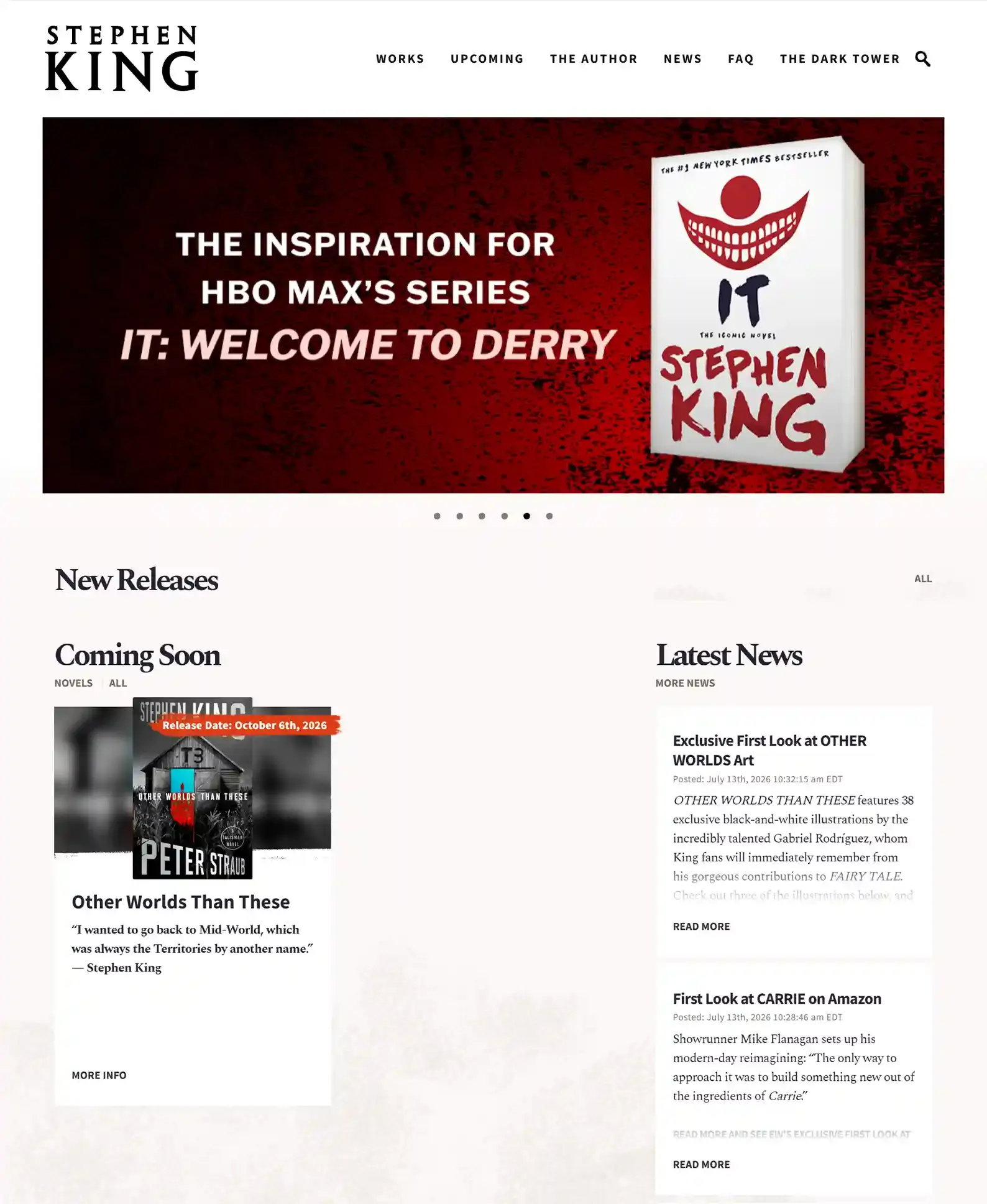 15 Thriller Author Websites That Are So Good It's a Crime 24 Stephen King's Thriller Author Website